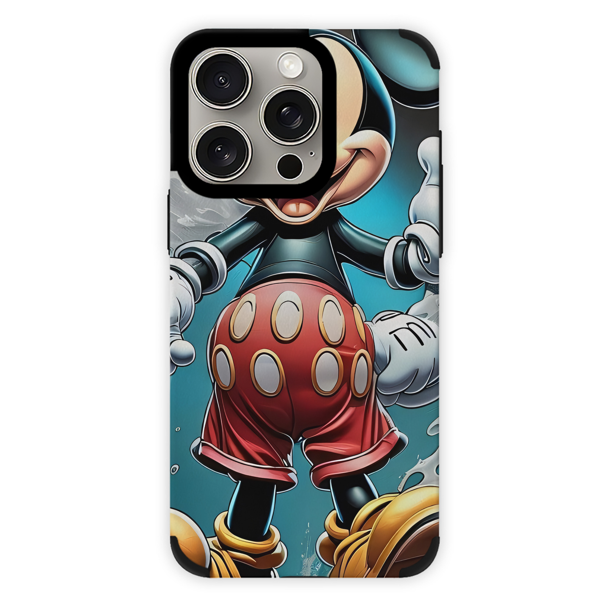 （画像用） ミッキーマウス Mickey Mouse 【iPhone15ProMax対応】 PUレザー スマホケース 耐衝撃＆黄変防止