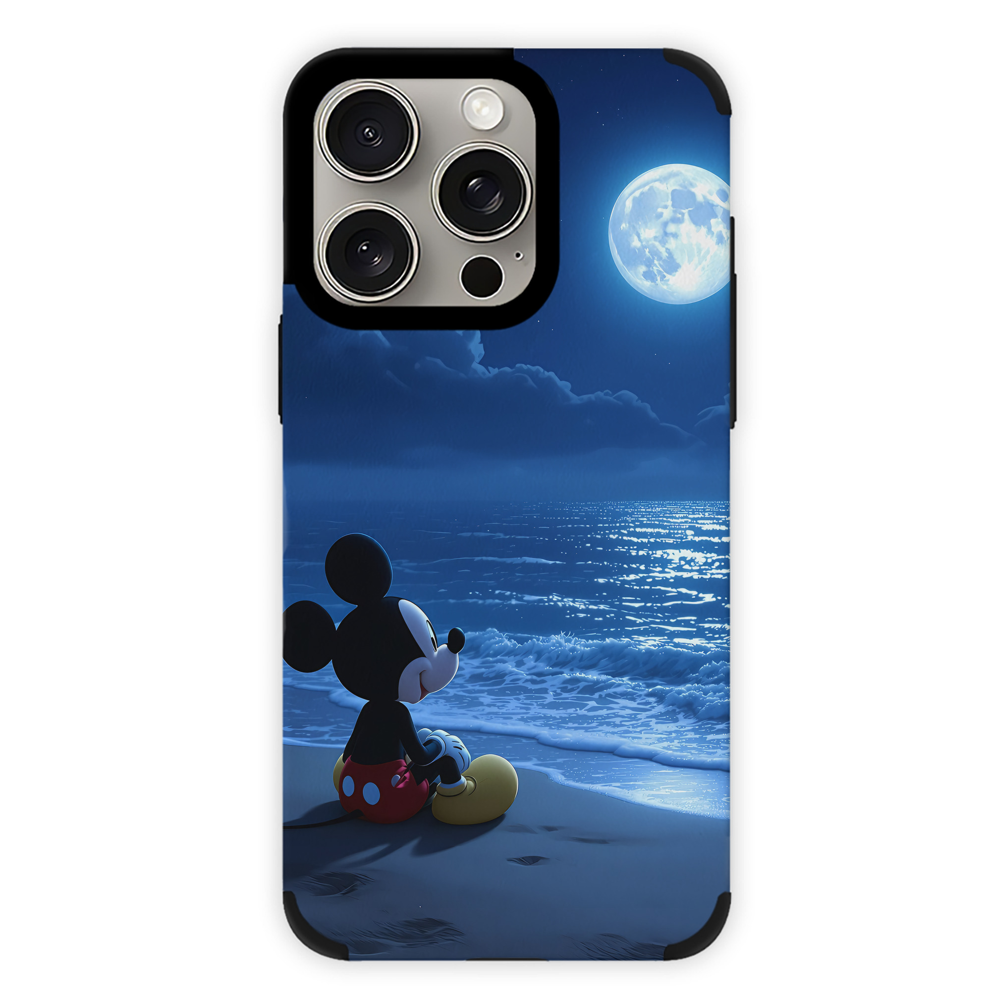 （画像用） ミッキーマウス Mickey Mouse 【iPhone15ProMax対応】 PUレザー スマホケース 耐衝撃＆黄変防止