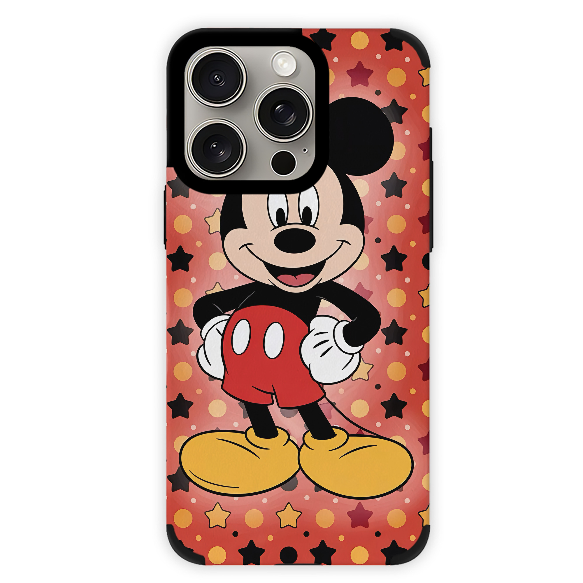 （画像用） ミッキーマウス Mickey Mouse 【iPhone15ProMax対応】 PUレザー スマホケース 耐衝撃＆黄変防止