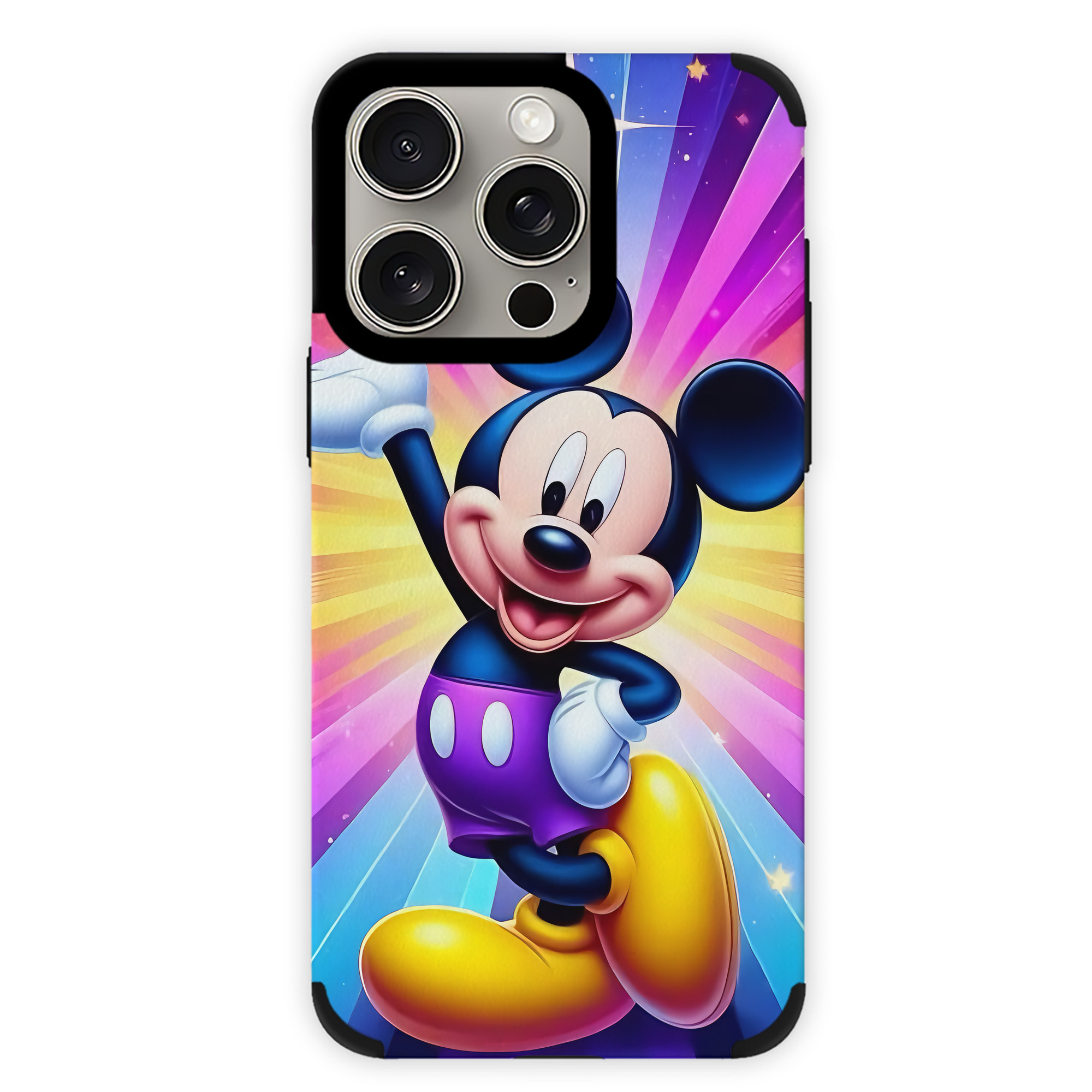 （画像用） ミッキーマウス Mickey Mouse 【iPhone15ProMax対応】 PUレザー スマホケース 耐衝撃＆黄変防止