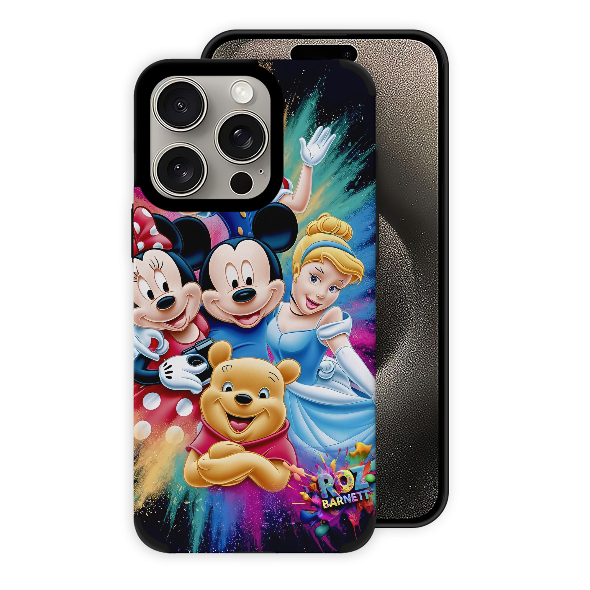 （画像用） ミッキーマウス Mickey Mouse 【iPhone15ProMax対応】 PUレザー スマホケース 耐衝撃＆黄変防止