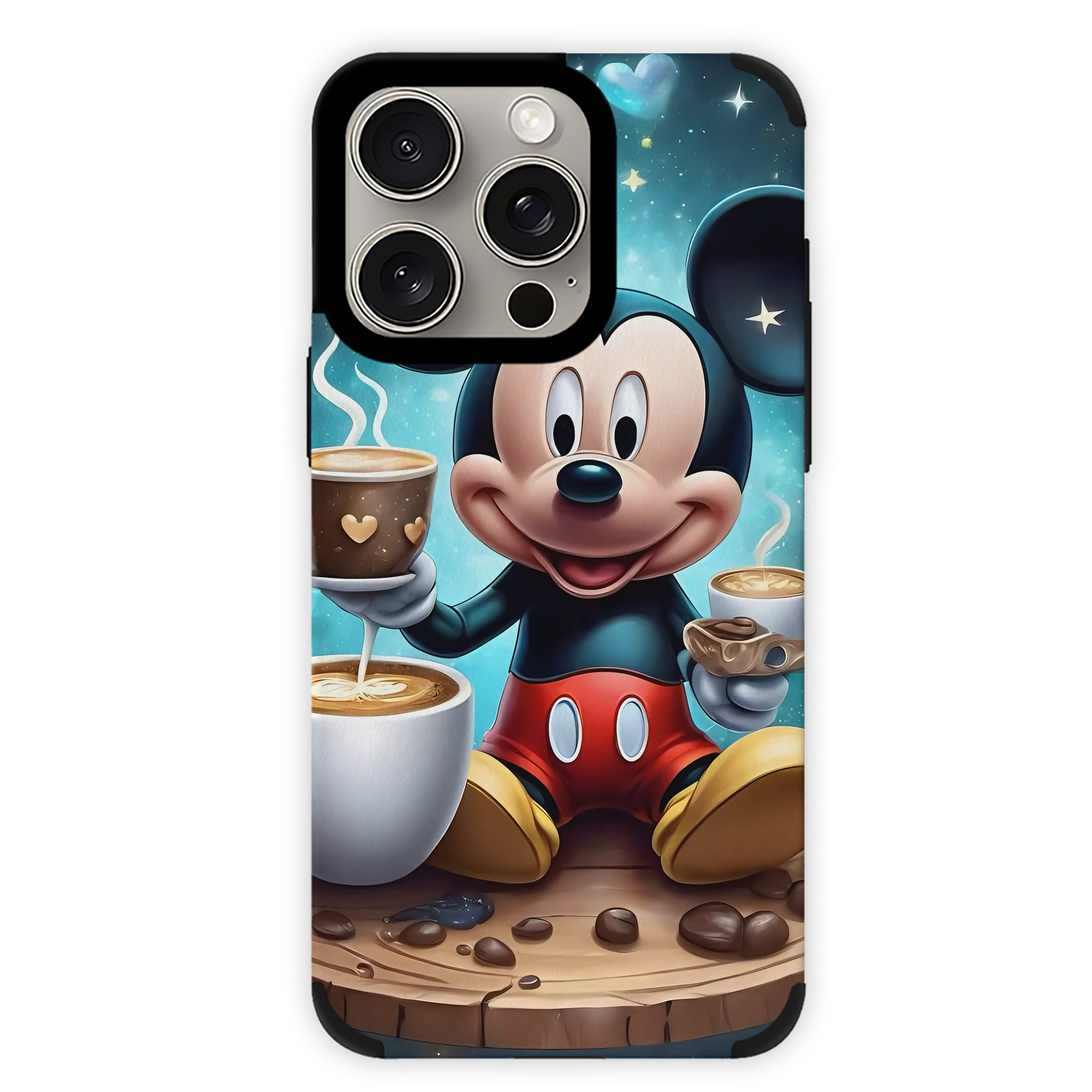 （画像用） ミッキーマウス Mickey Mouse 【iPhone15ProMax対応】 PUレザー スマホケース 耐衝撃＆黄変防止