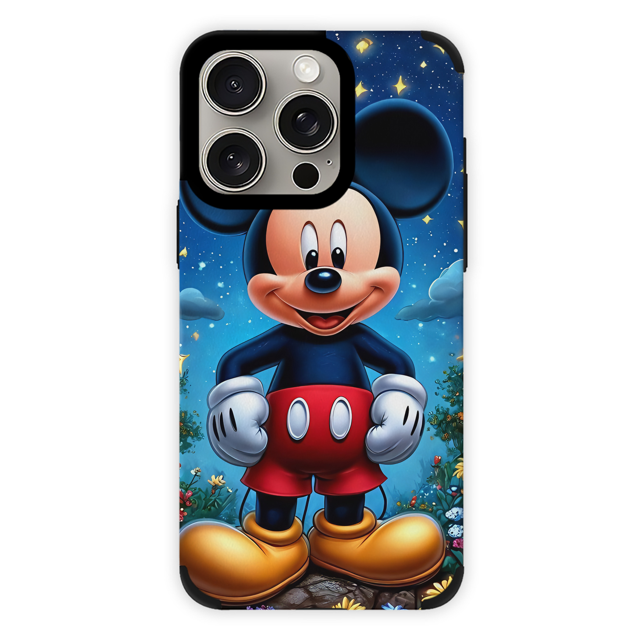 （画像用） ミッキーマウス Mickey Mouse 【iPhone15ProMax対応】 PUレザー スマホケース 耐衝撃＆黄変防止