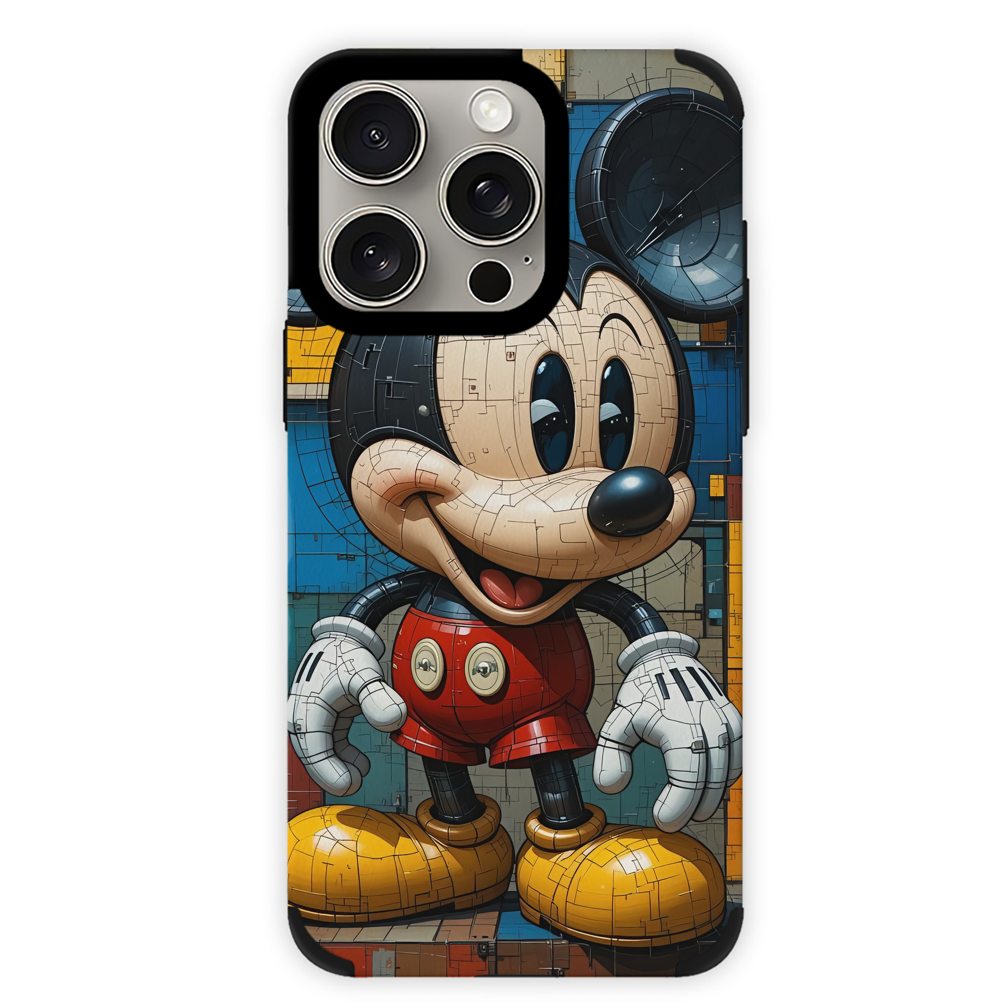 （画像用） ミッキーマウス Mickey Mouse 【iPhone15ProMax対応】 PUレザー スマホケース 耐衝撃＆黄変防止