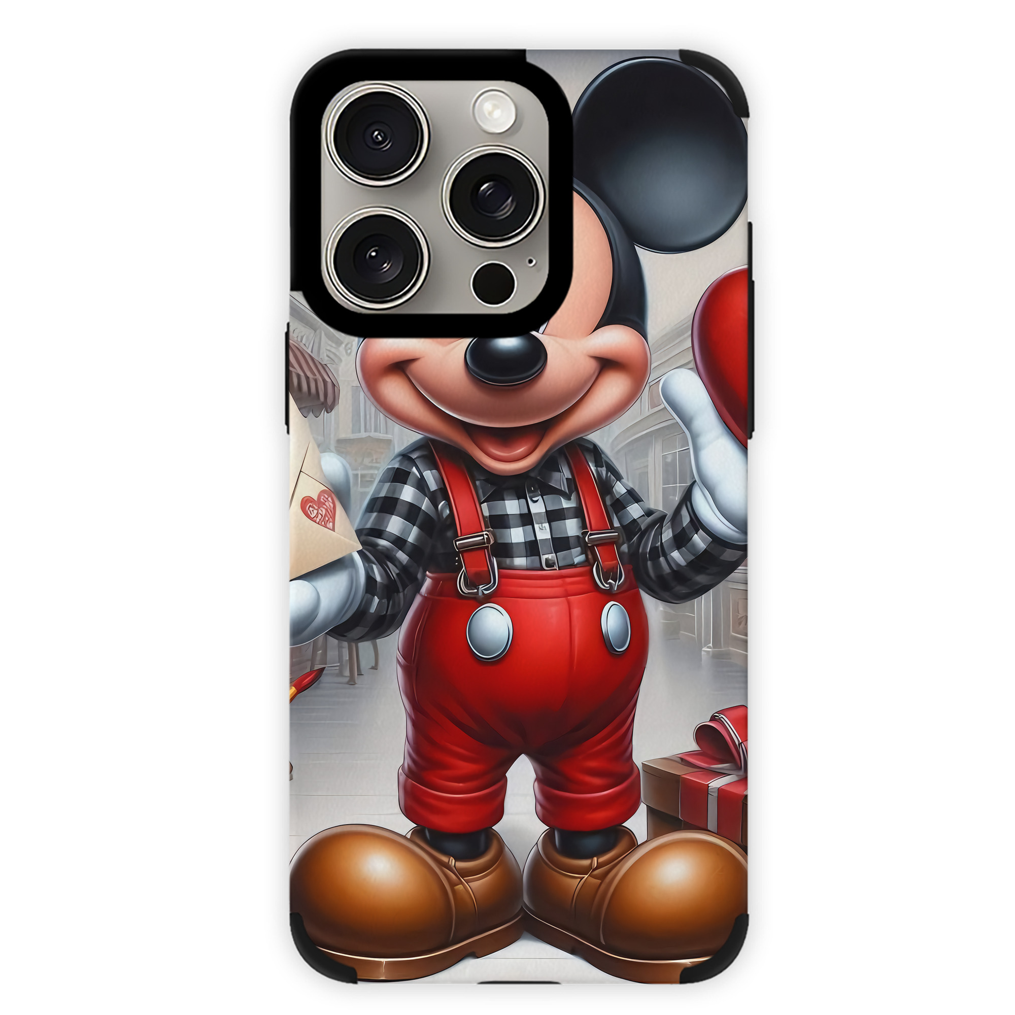 （画像用） ミッキーマウス Mickey Mouse 【iPhone15ProMax対応】 PUレザー スマホケース 耐衝撃＆黄変防止