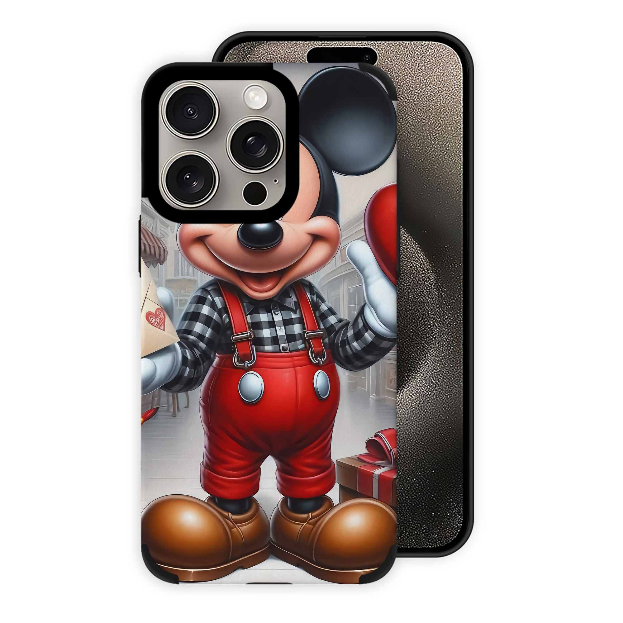 （画像用） ミッキーマウス Mickey Mouse 【iPhone15ProMax対応】 PUレザー スマホケース 耐衝撃＆黄変防止