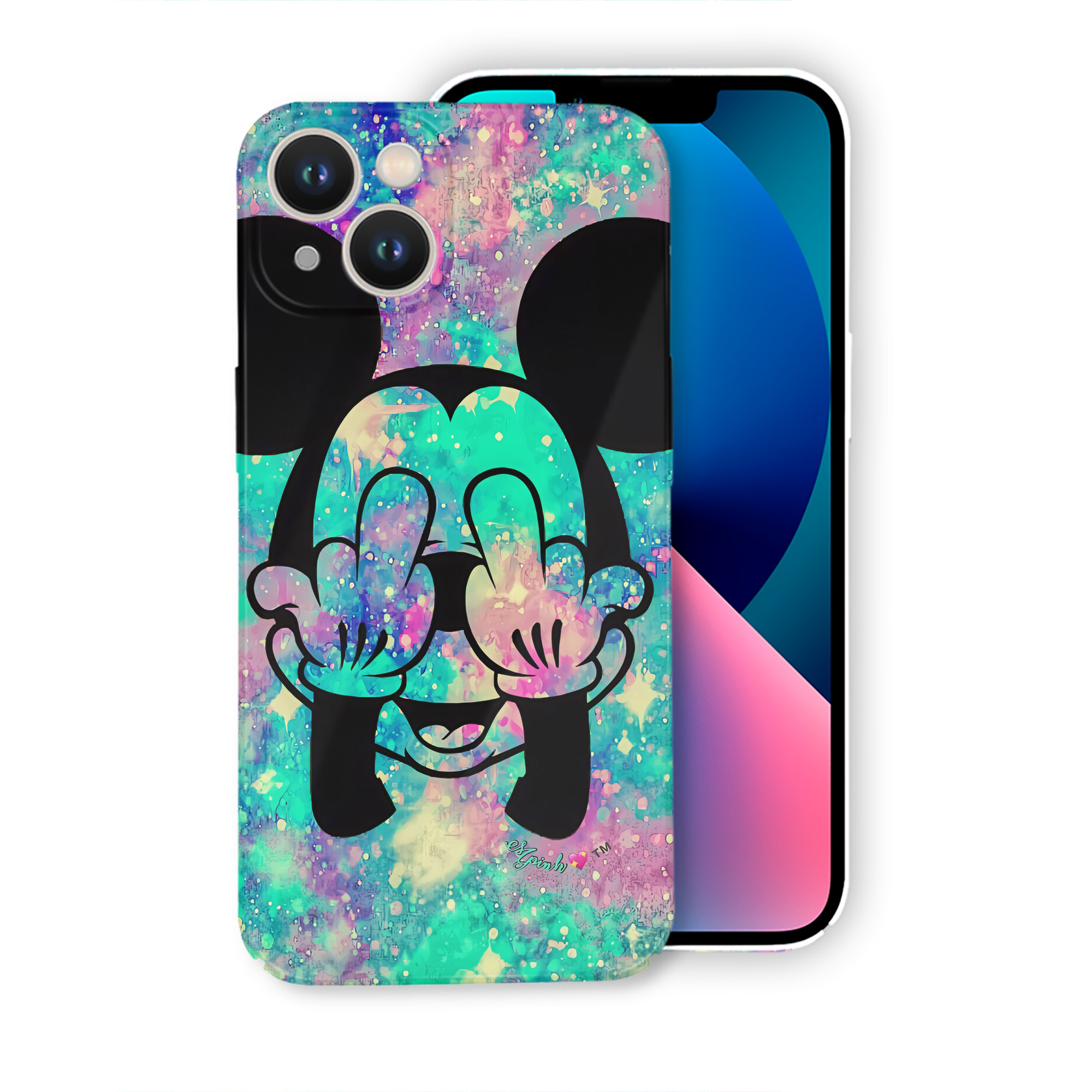 （画像用） ミッキーマウス Mickey Mouse 【iPhone 14シリーズ対応】ハードケース