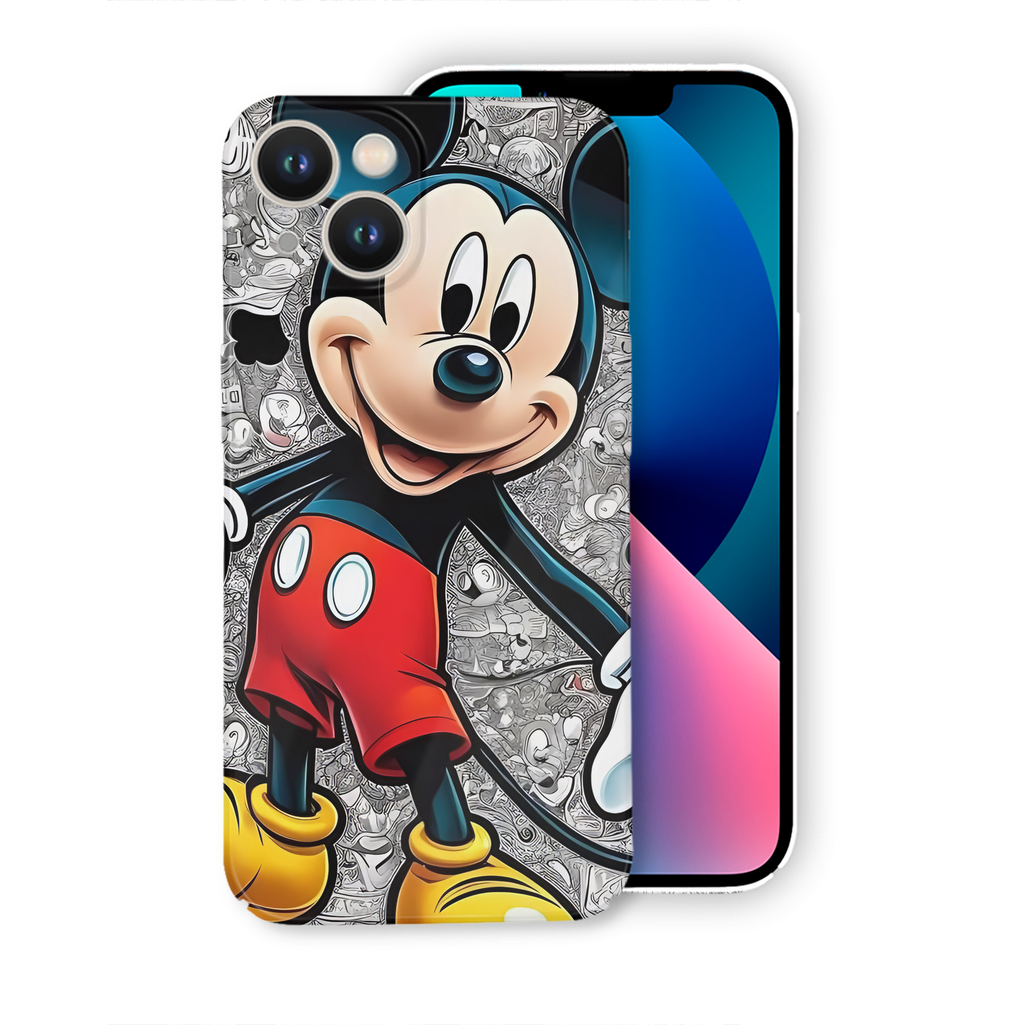（画像用） ミッキーマウス Mickey Mouse 【iPhone 14シリーズ対応】ハードケース