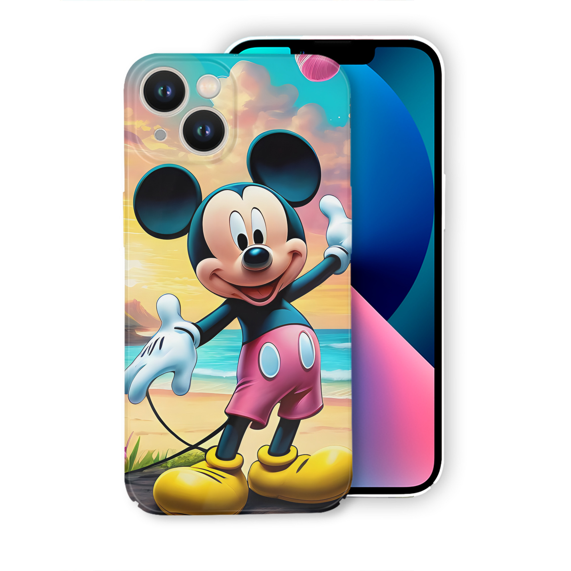 （画像用） ミッキーマウス Mickey Mouse 【iPhone 14シリーズ対応】ハードケース