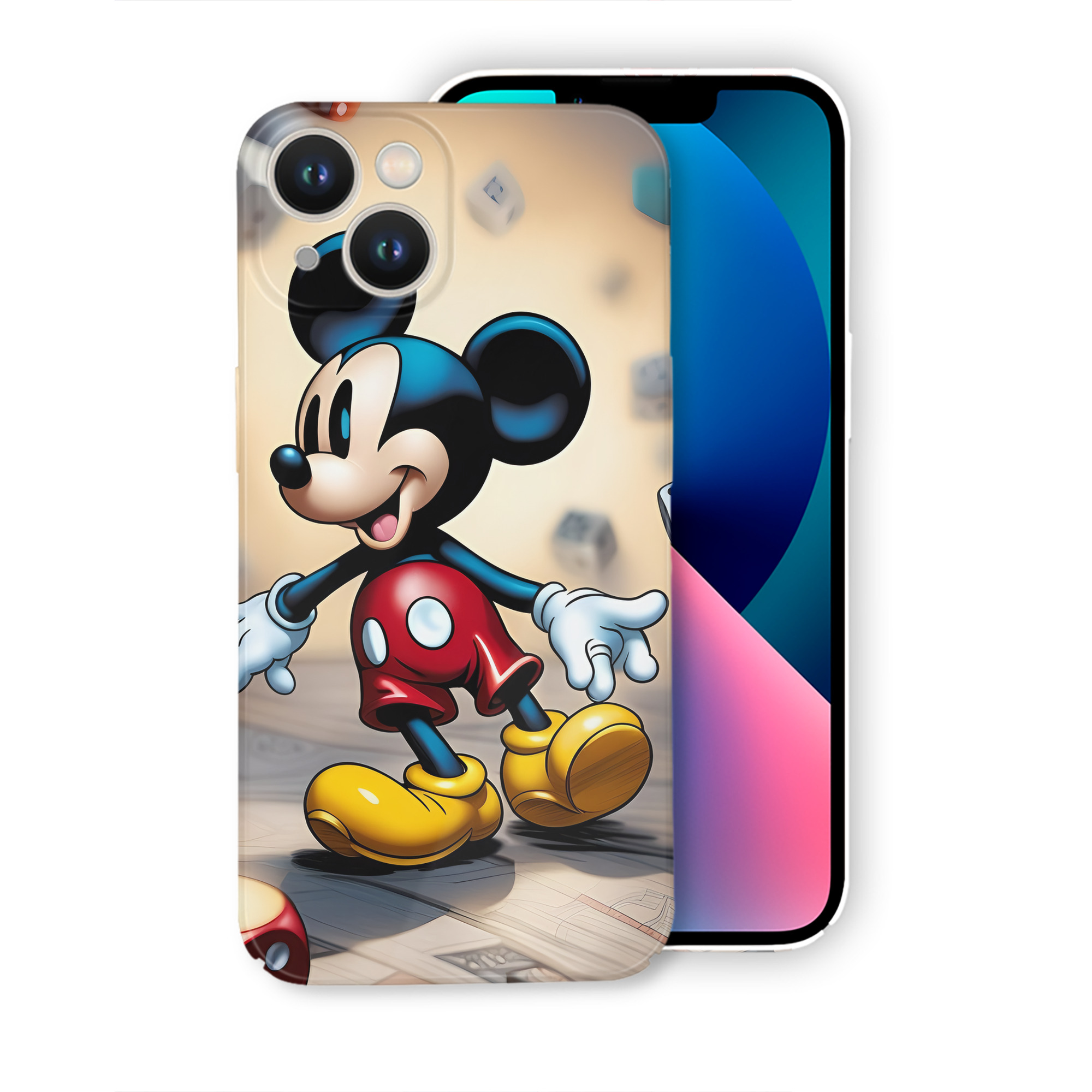 （画像用） ミッキーマウス Mickey Mouse 【iPhone 14シリーズ対応】ハードケース