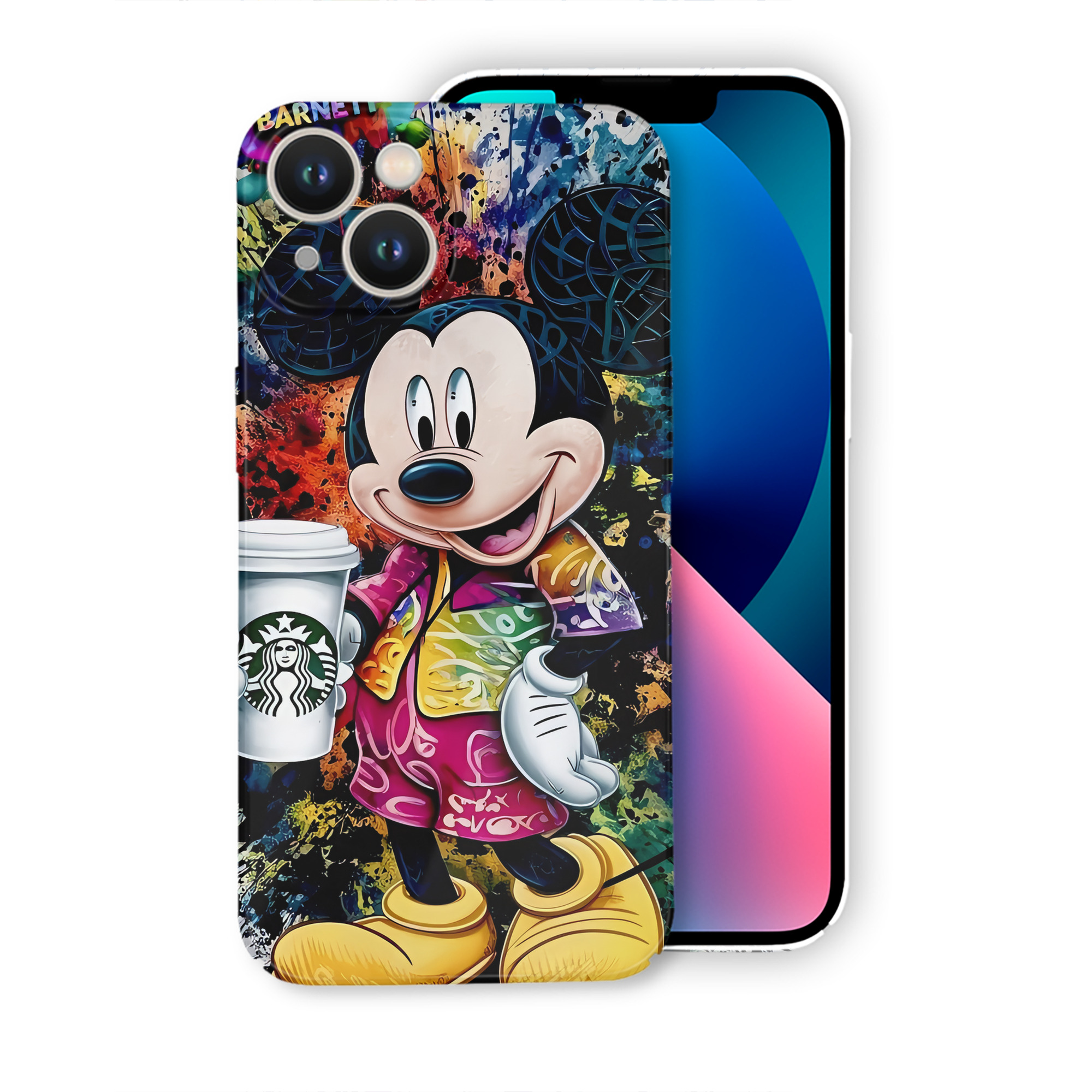 （画像用） ミッキーマウス Mickey Mouse 【iPhone 14シリーズ対応】ハードケース