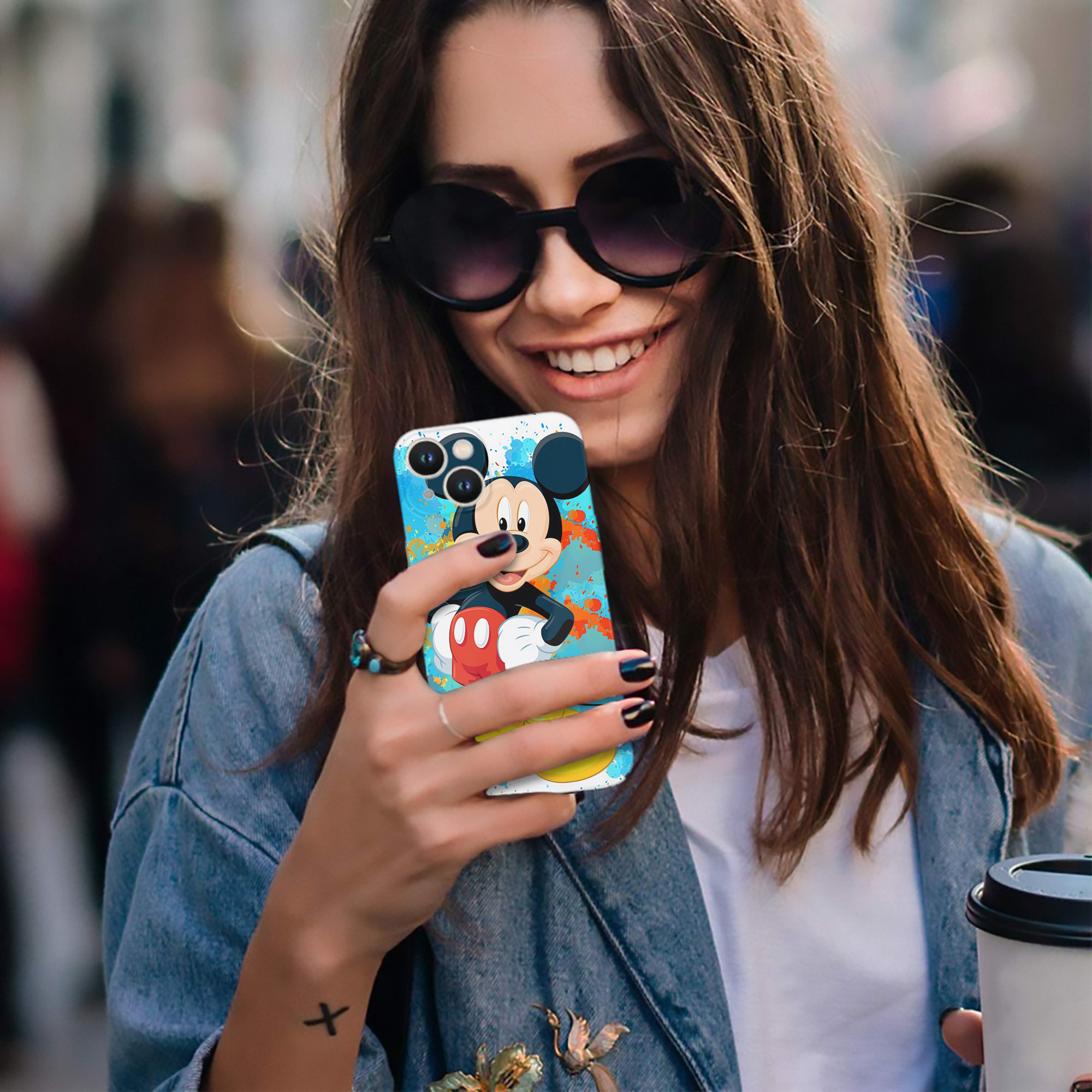 （画像用） ミッキーマウス Mickey Mouse 【iPhone 14シリーズ対応】ハードケース