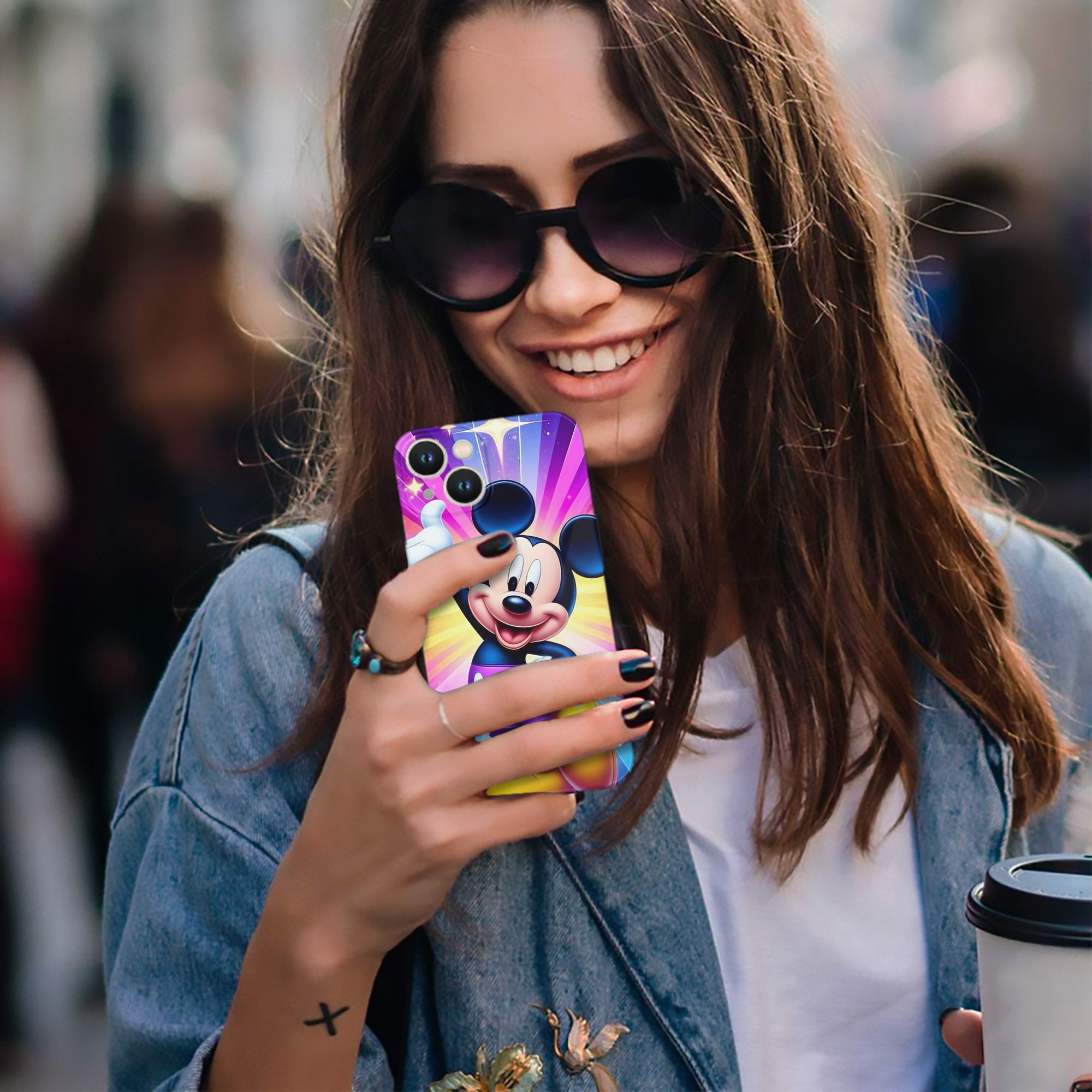 （画像用） ミッキーマウス Mickey Mouse 【iPhone 14シリーズ対応】ハードケース