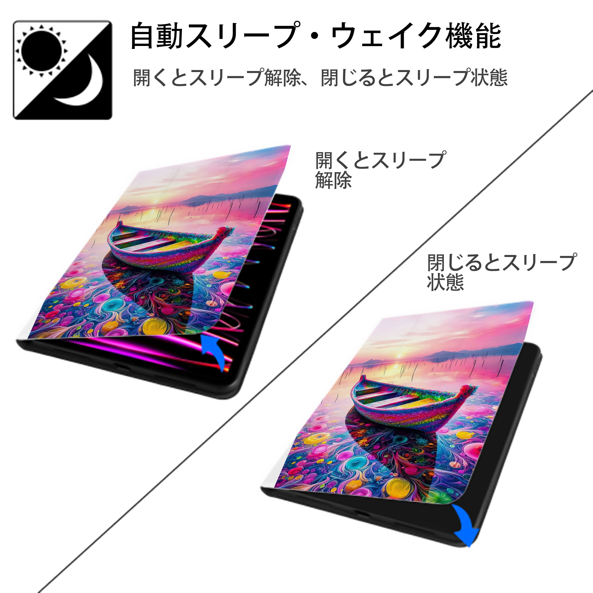 ミッキーマウス Mickey Mouse IPad ケース ペン収納付き 三つ折りスタンド PUレザー×シリコン 対応機種9.5/10.5/10.9インチ
