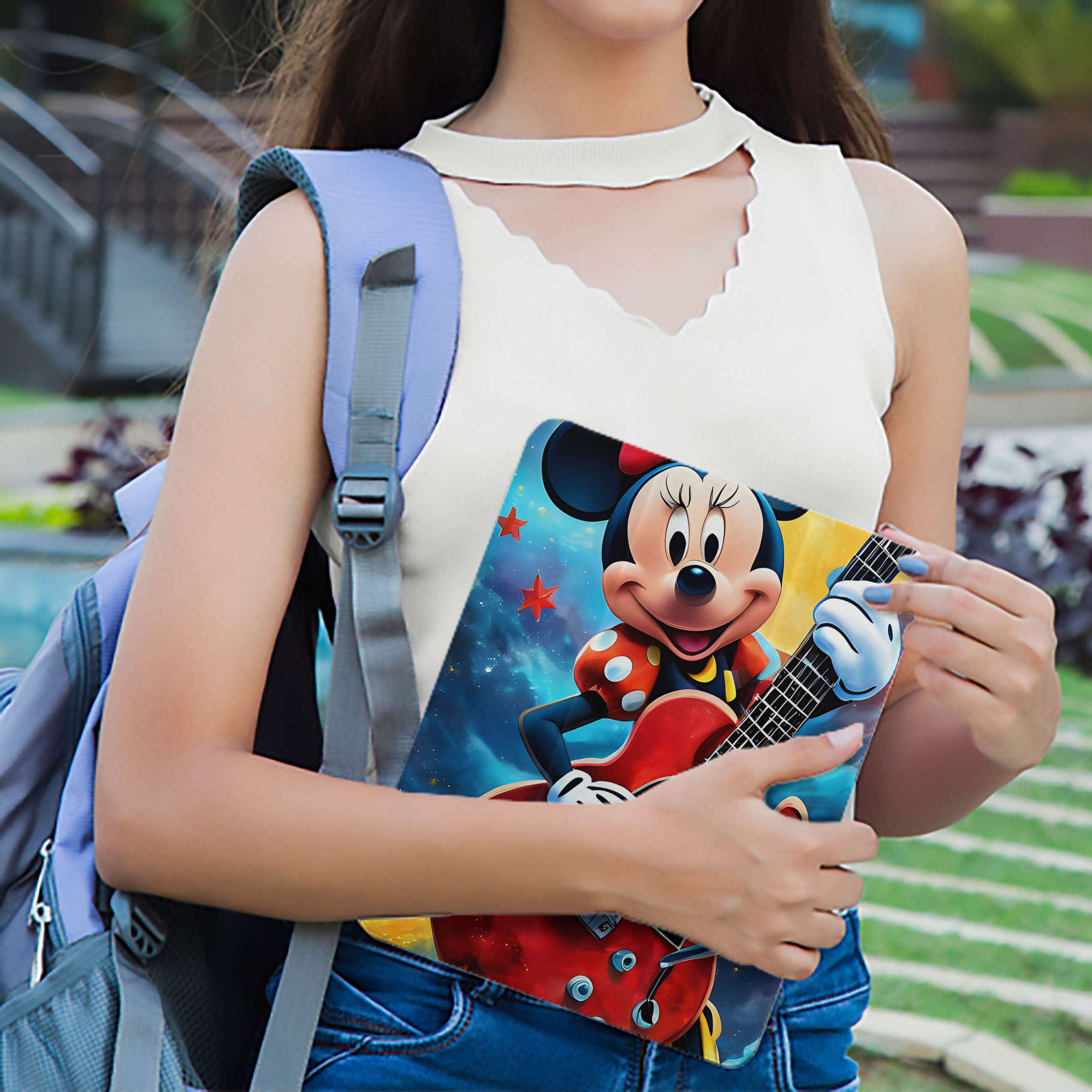 ミッキーマウス Mickey Mouse IPad ケース ペン収納付き 三つ折りスタンド PUレザー×シリコン 対応機種9.5/10.5/10.9インチ