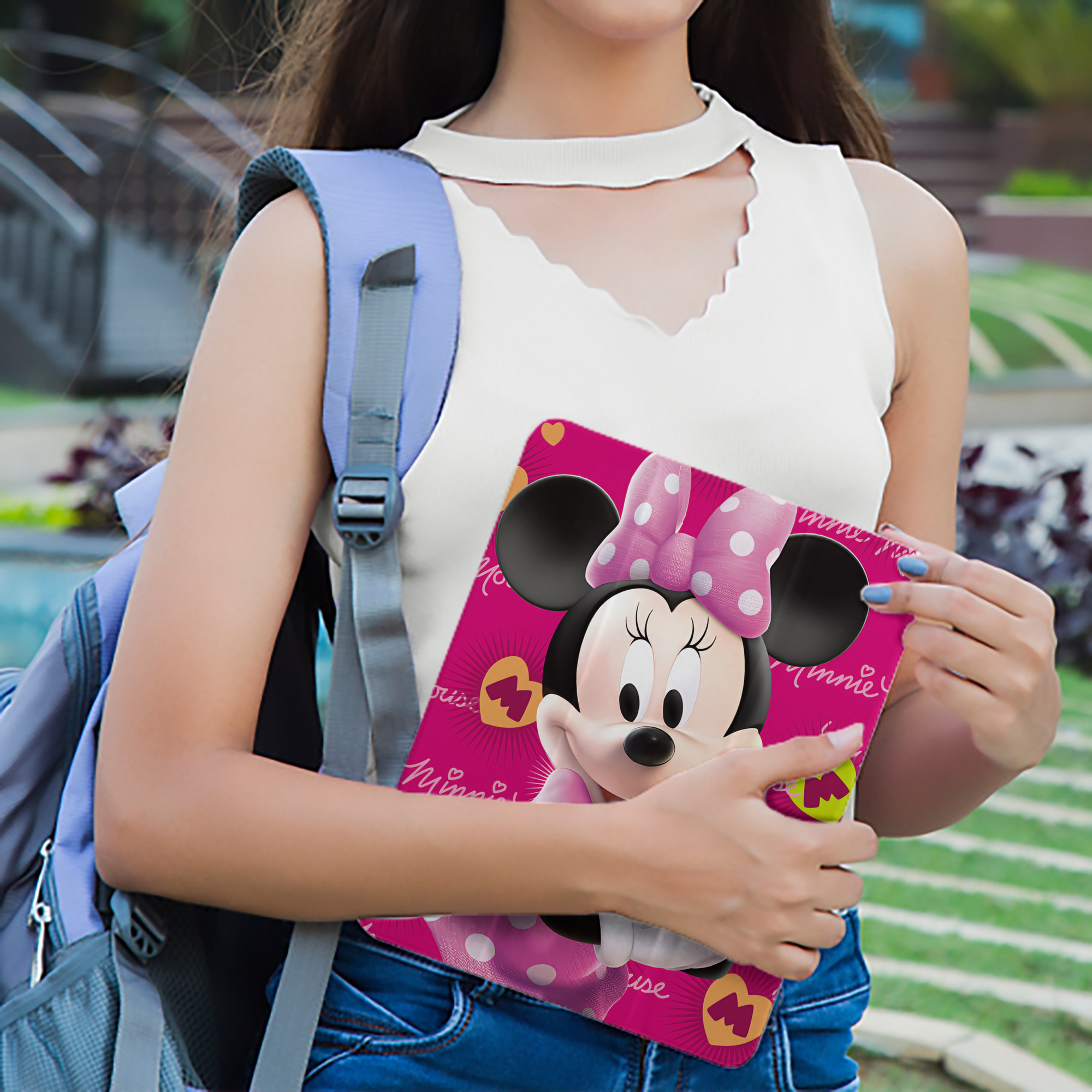 ミッキーマウス Mickey Mouse IPad ケース ペン収納付き 三つ折りスタンド PUレザー×シリコン 対応機種9.5/10.5/10.9インチ