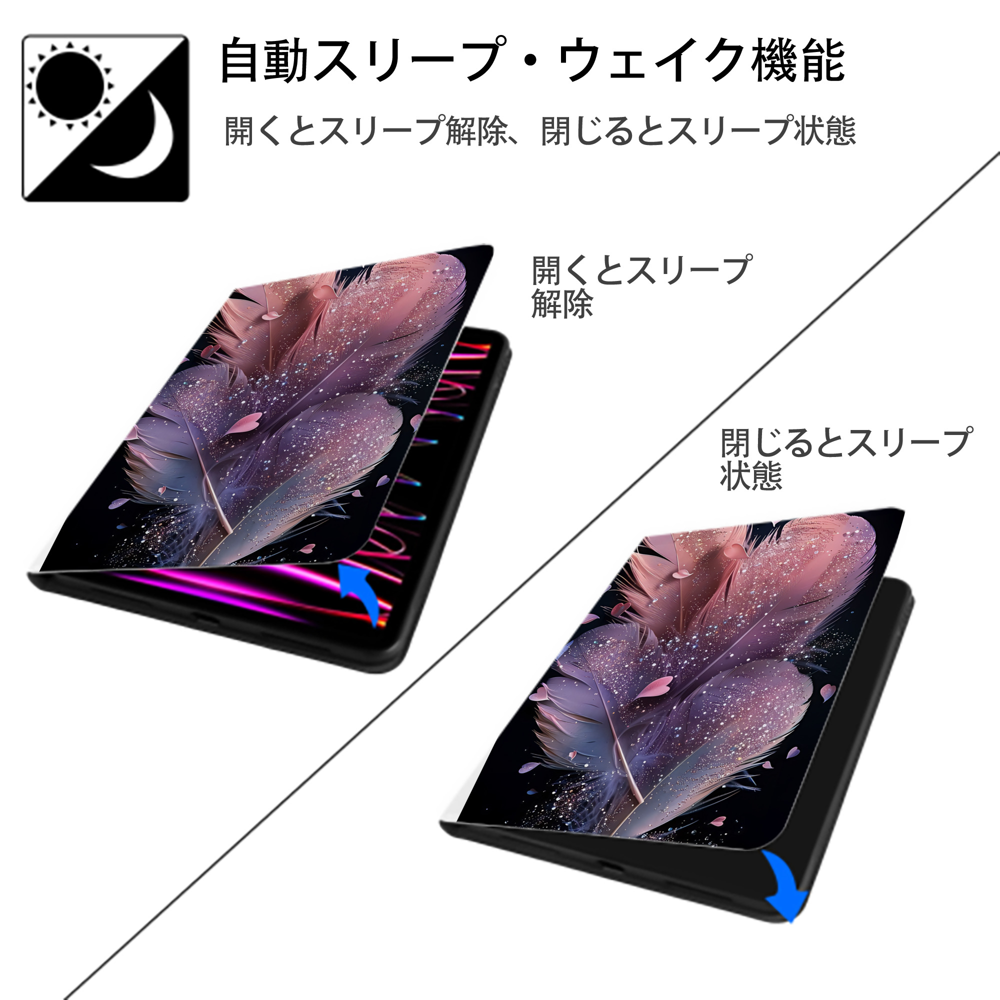 ミッキーマウス Mickey Mouse IPad ケース ペン収納付き 三つ折りスタンド PUレザー×シリコン 対応機種9.5/10.5/10.9インチ