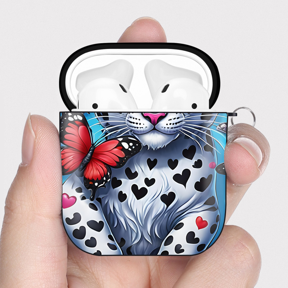 （画像用） ミッキーマウス Mickey Mouse AirPods 第2世代保護ケース ハードシェル ブラック 耐衝撃・防指紋・カラビナ付き