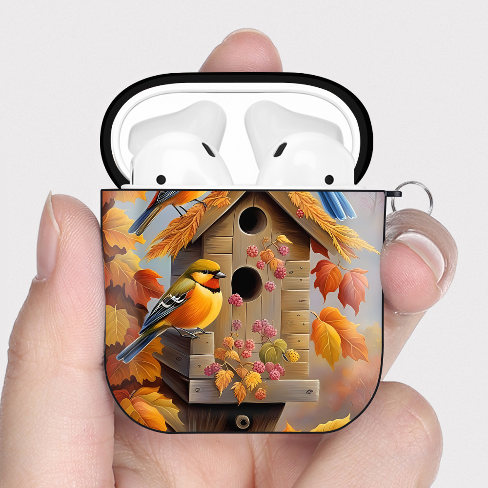 （画像用） ミッキーマウス Mickey Mouse AirPods 第2世代保護ケース ハードシェル ブラック 耐衝撃・防指紋・カラビナ付き