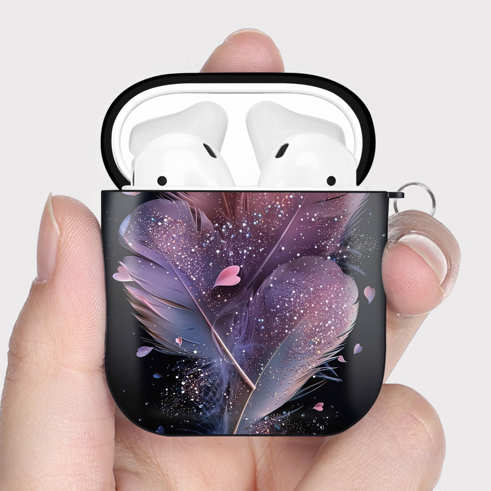 （画像用） ミッキーマウス Mickey Mouse AirPods 第2世代保護ケース ハードシェル ブラック 耐衝撃・防指紋・カラビナ付き