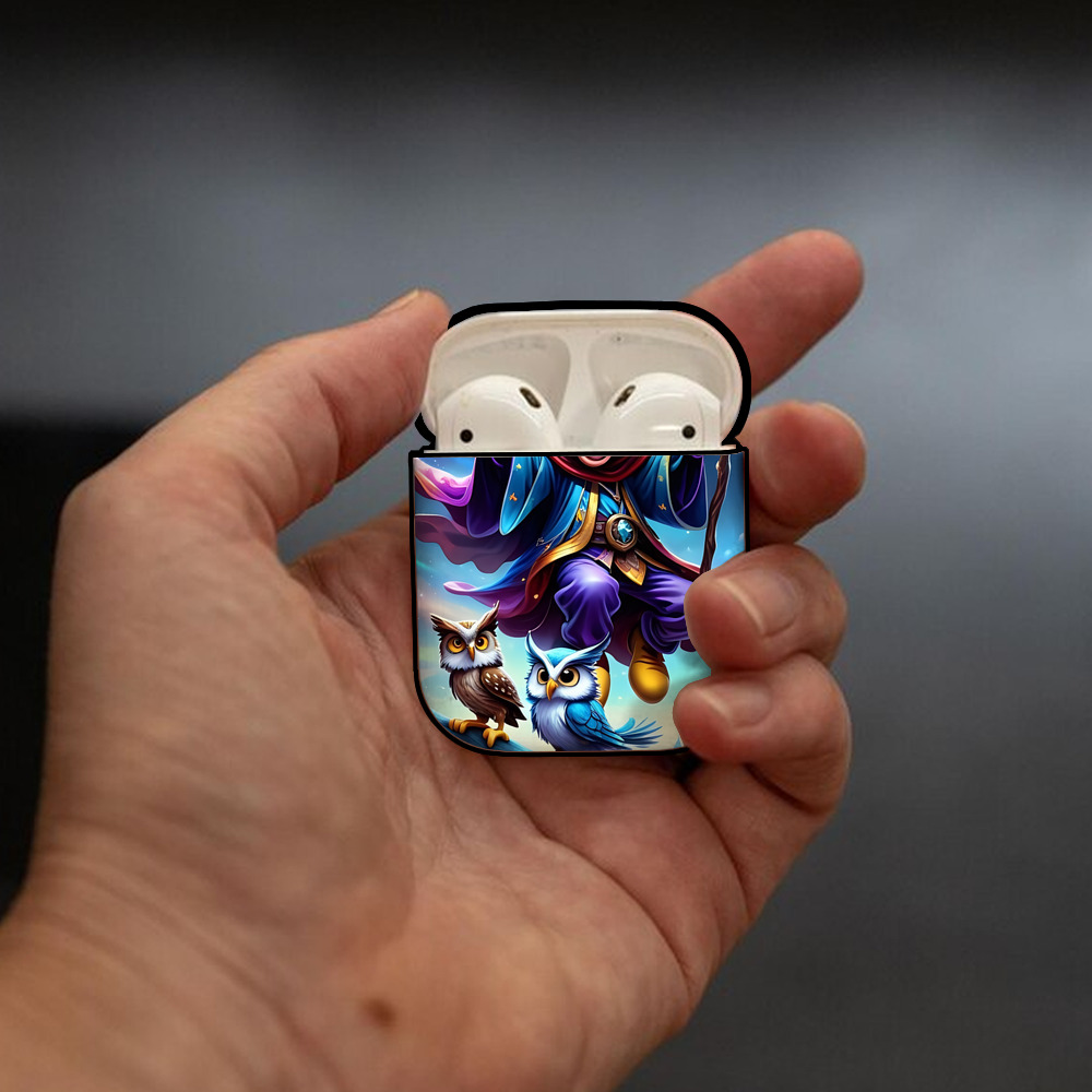ミッキーマウス Mickey Mouse AirPods 第2世代保護ケース ハードシェル ブラック 耐衝撃・防指紋・カラビナ付き