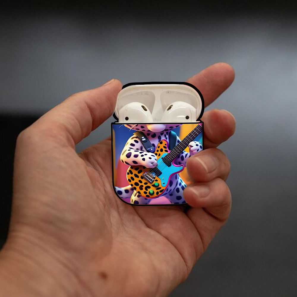 ミッキーマウス Mickey Mouse AirPods 第2世代保護ケース ハードシェル ブラック 耐衝撃・防指紋・カラビナ付き