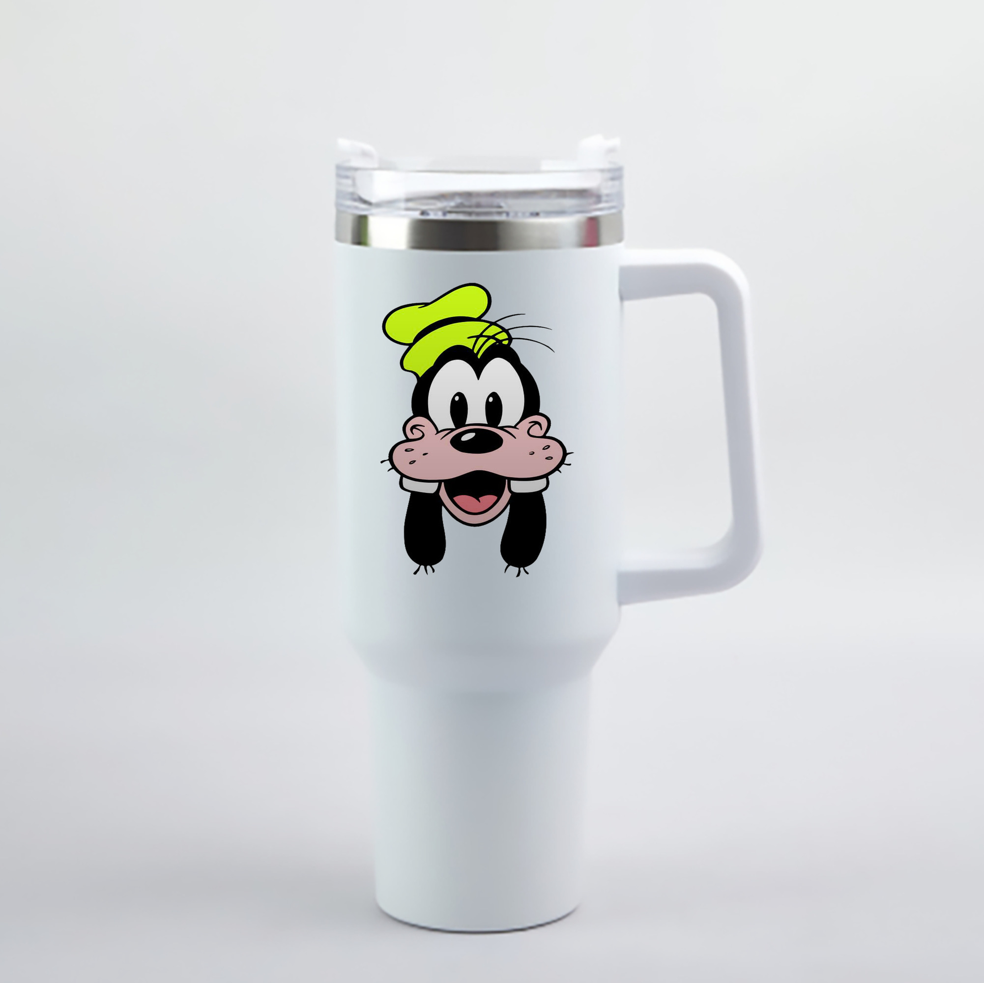 （画像用） ミッキーマウス Mickey Mouse 1200mL車用タンブラー - クリスタルステッカー（プラスチックストロー付き）