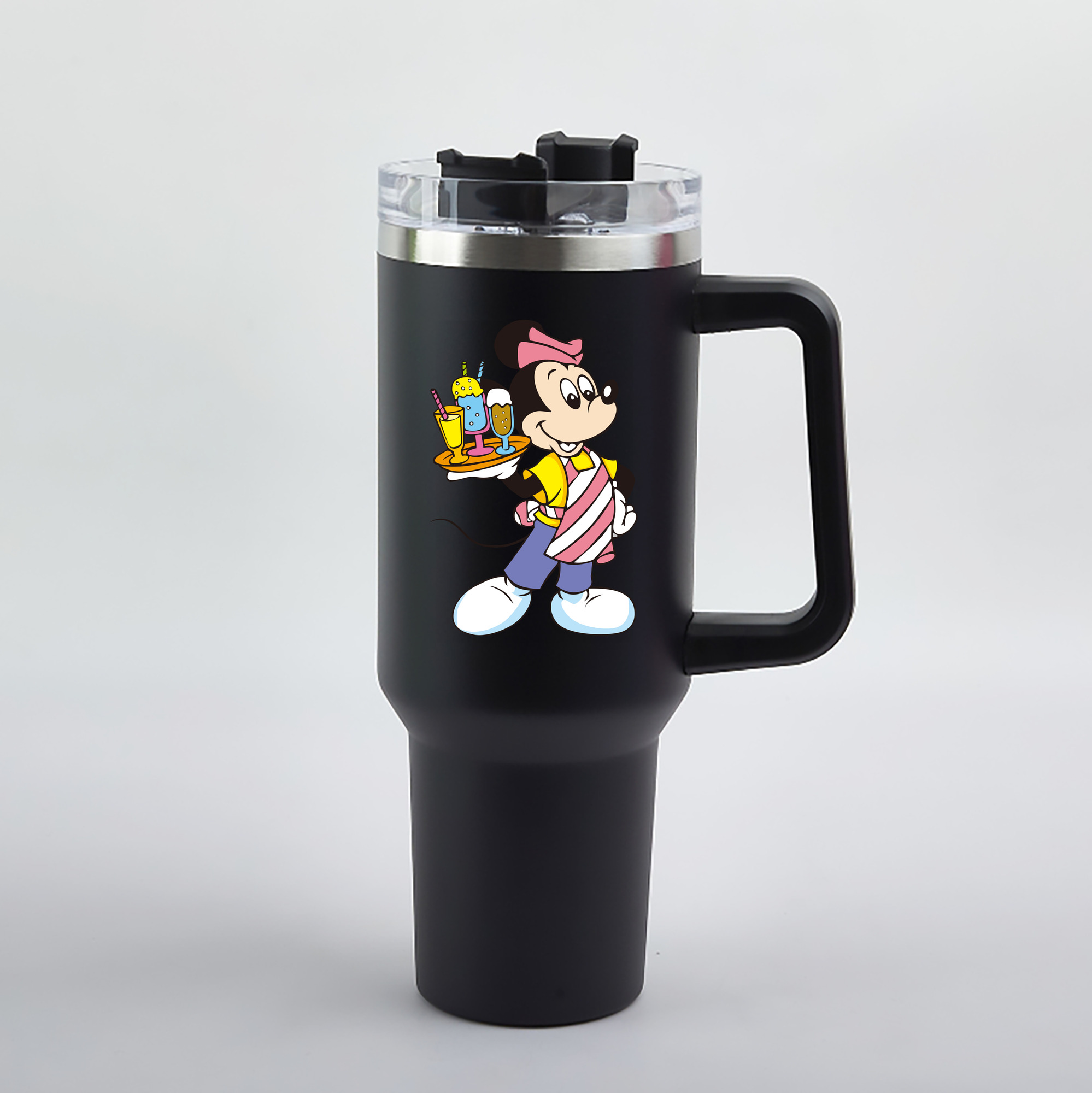 （画像用） ミッキーマウス Mickey Mouse 1200mL車用タンブラー（カラープリント）