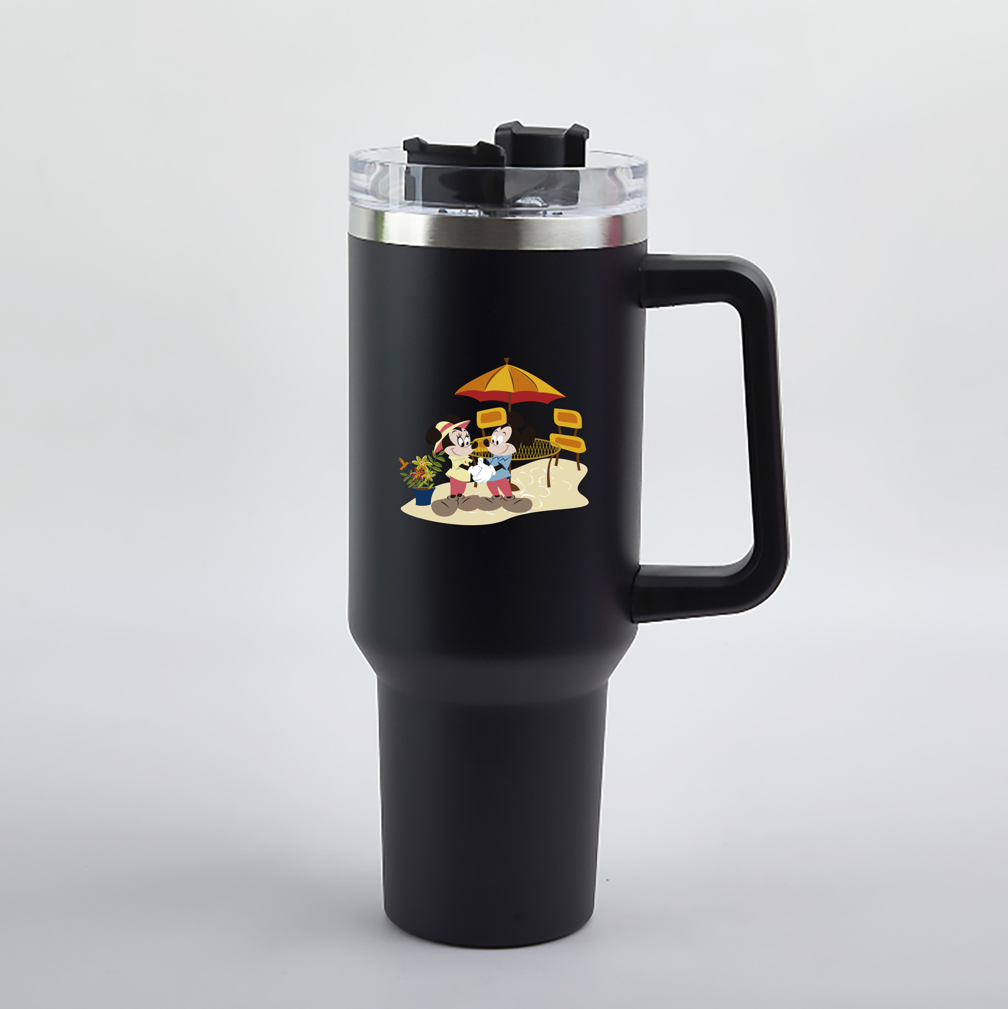 （画像用） ミッキーマウス Mickey Mouse 1200mL車用タンブラー（カラープリント）