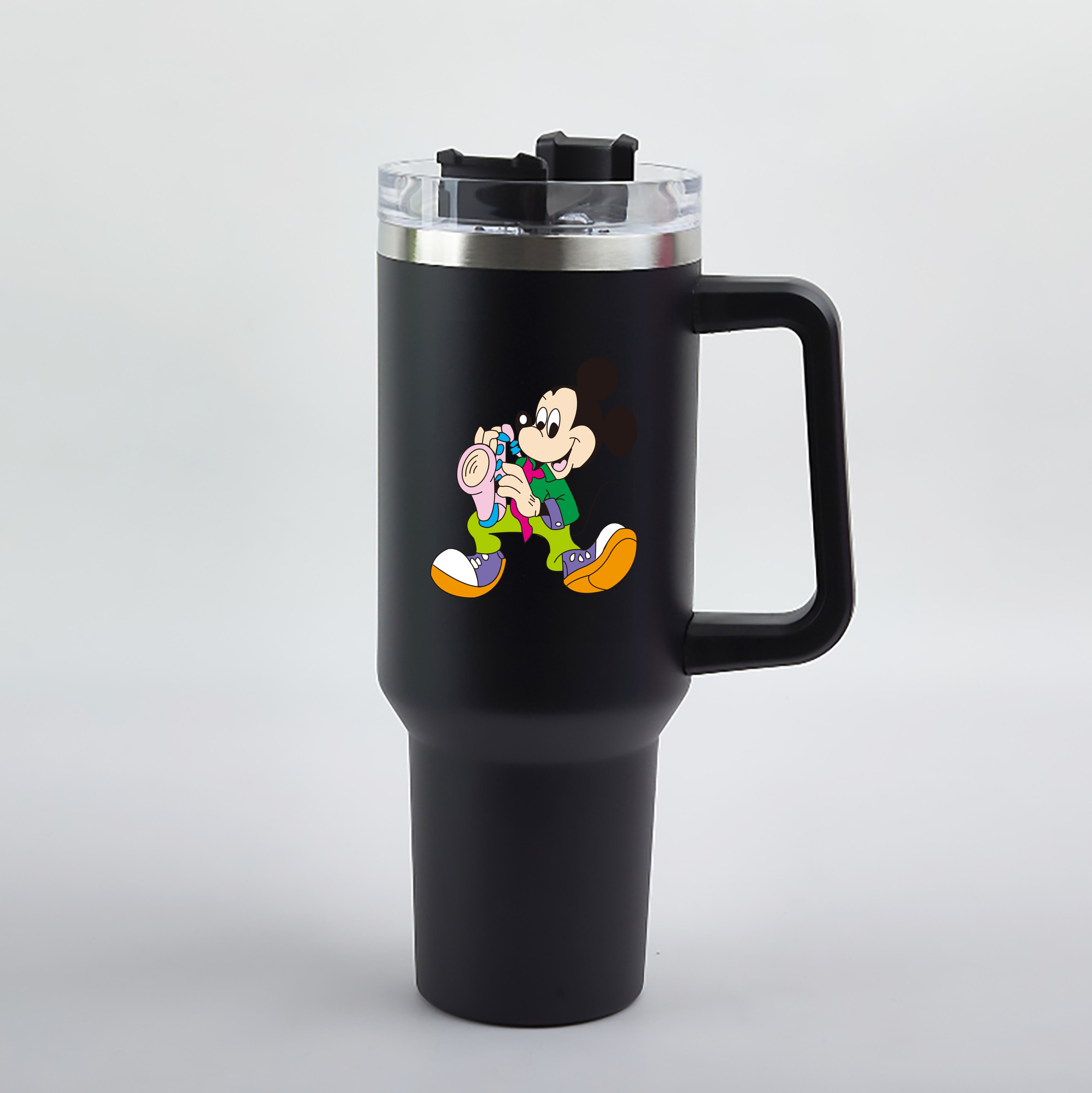 （画像用） ミッキーマウス Mickey Mouse 1200mL車用タンブラー（カラープリント）