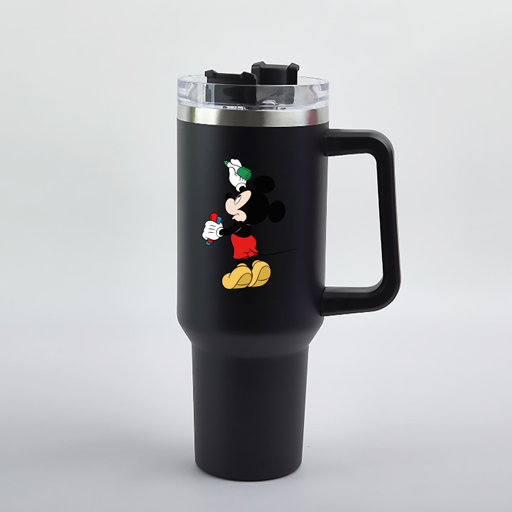 （画像用） ミッキーマウス Mickey Mouse 1200mL車用タンブラー（カラープリント）
