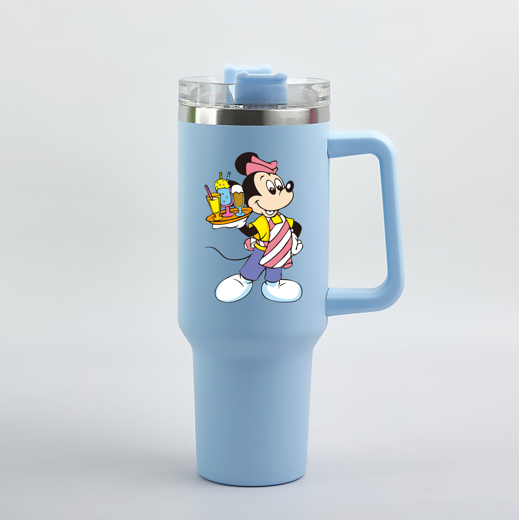 （画像用） ミッキーマウス Mickey Mouse 1200mL車用タンブラー（カラープリント）