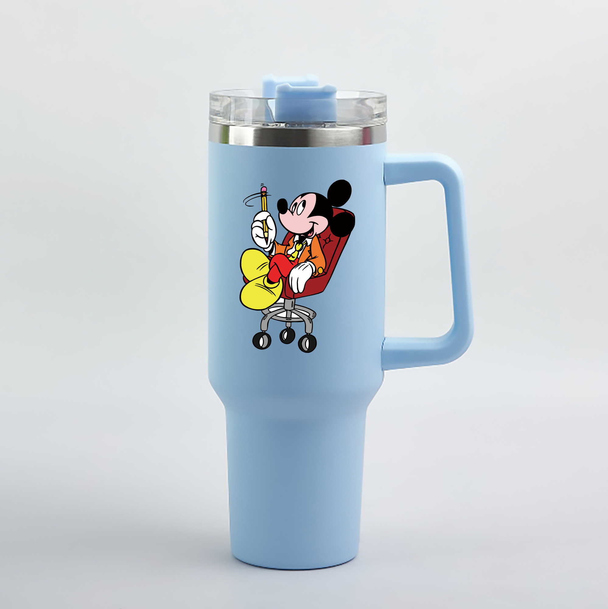 （画像用） ミッキーマウス Mickey Mouse 1200mL車用タンブラー（カラープリント）