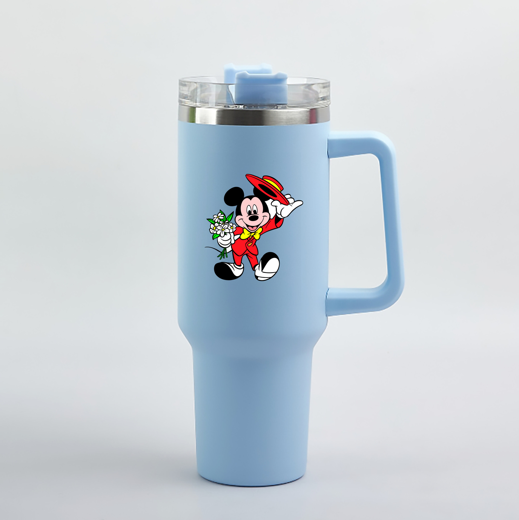 （画像用） ミッキーマウス Mickey Mouse 1200mL車用タンブラー（カラープリント）