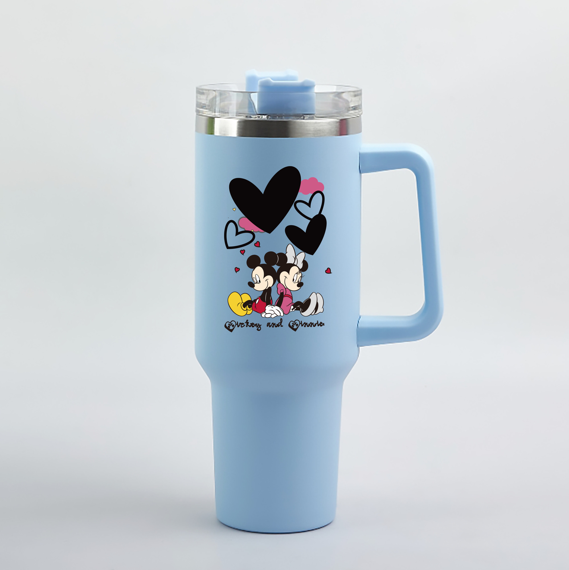 （画像用） ミッキーマウス Mickey Mouse 1200mL車用タンブラー（カラープリント）