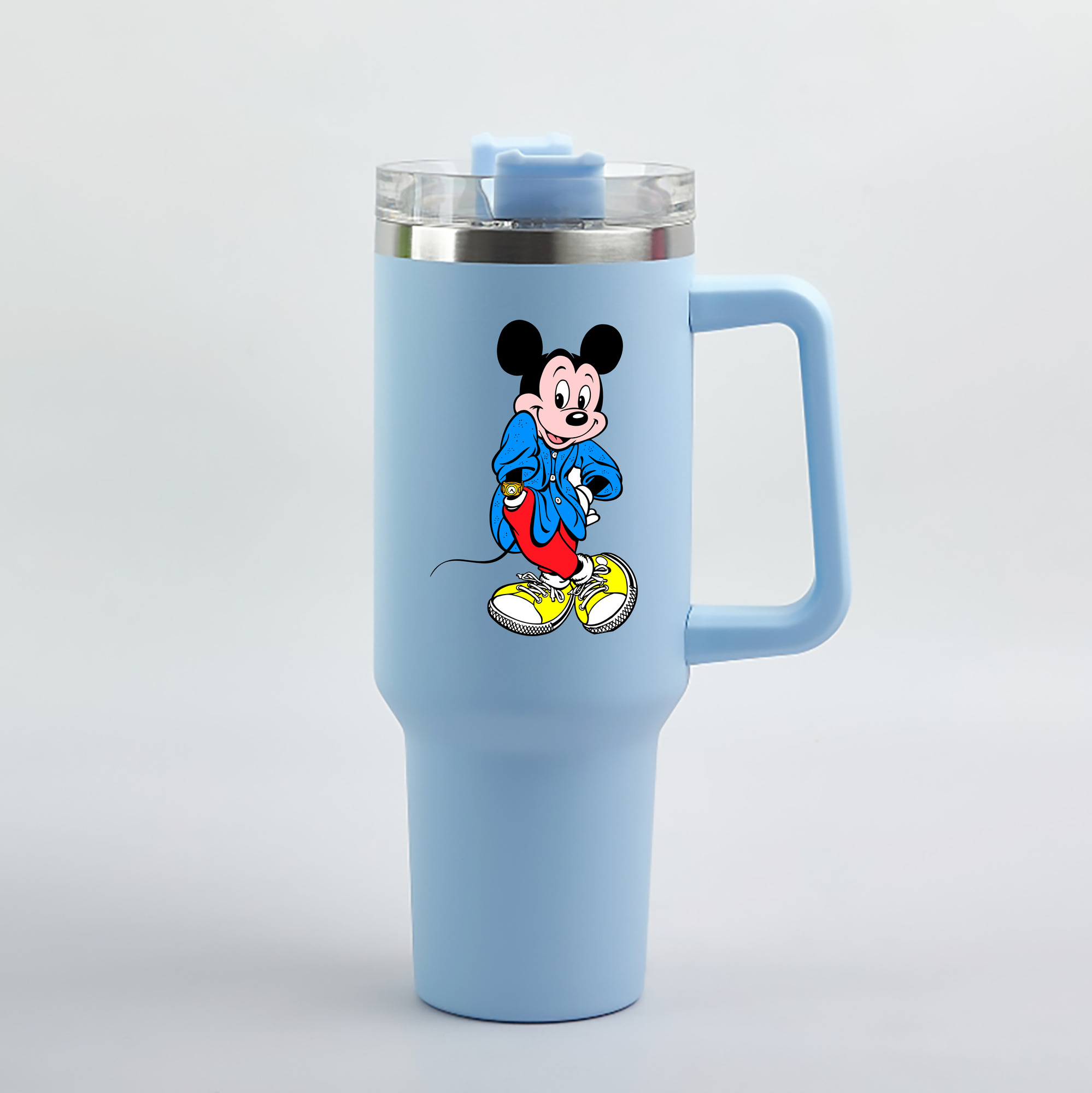 （画像用） ミッキーマウス Mickey Mouse 1200mL車用タンブラー（カラープリント）