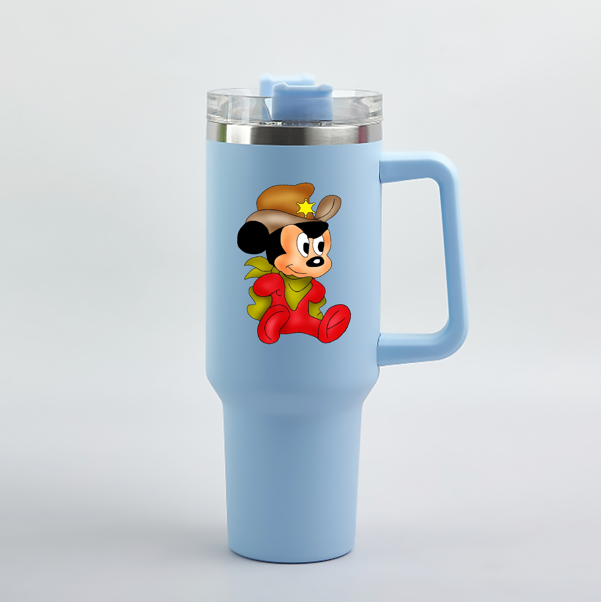 （画像用） ミッキーマウス Mickey Mouse 1200mL車用タンブラー（カラープリント）