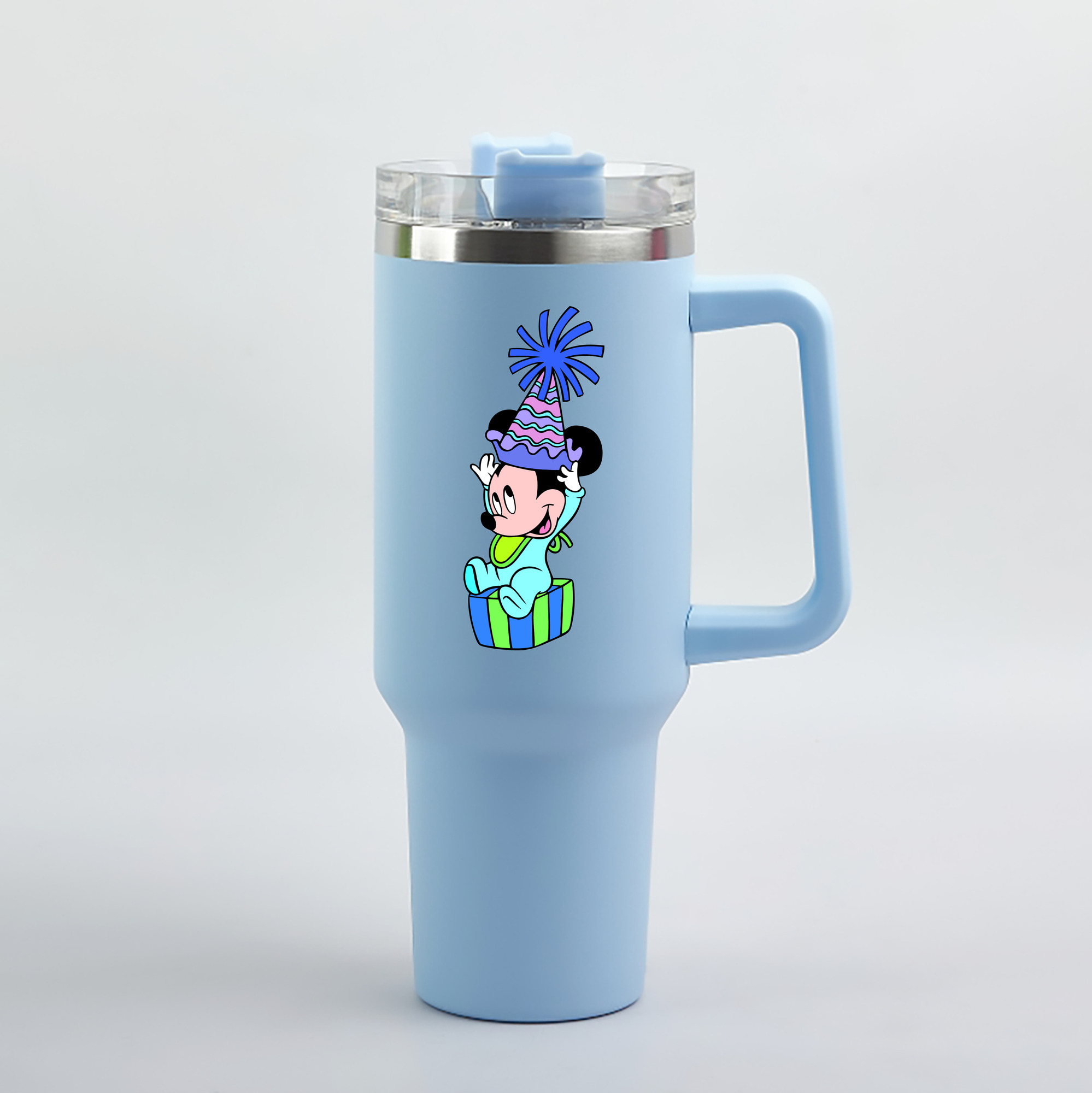 （画像用） ミッキーマウス Mickey Mouse 1200mL車用タンブラー（カラープリント）