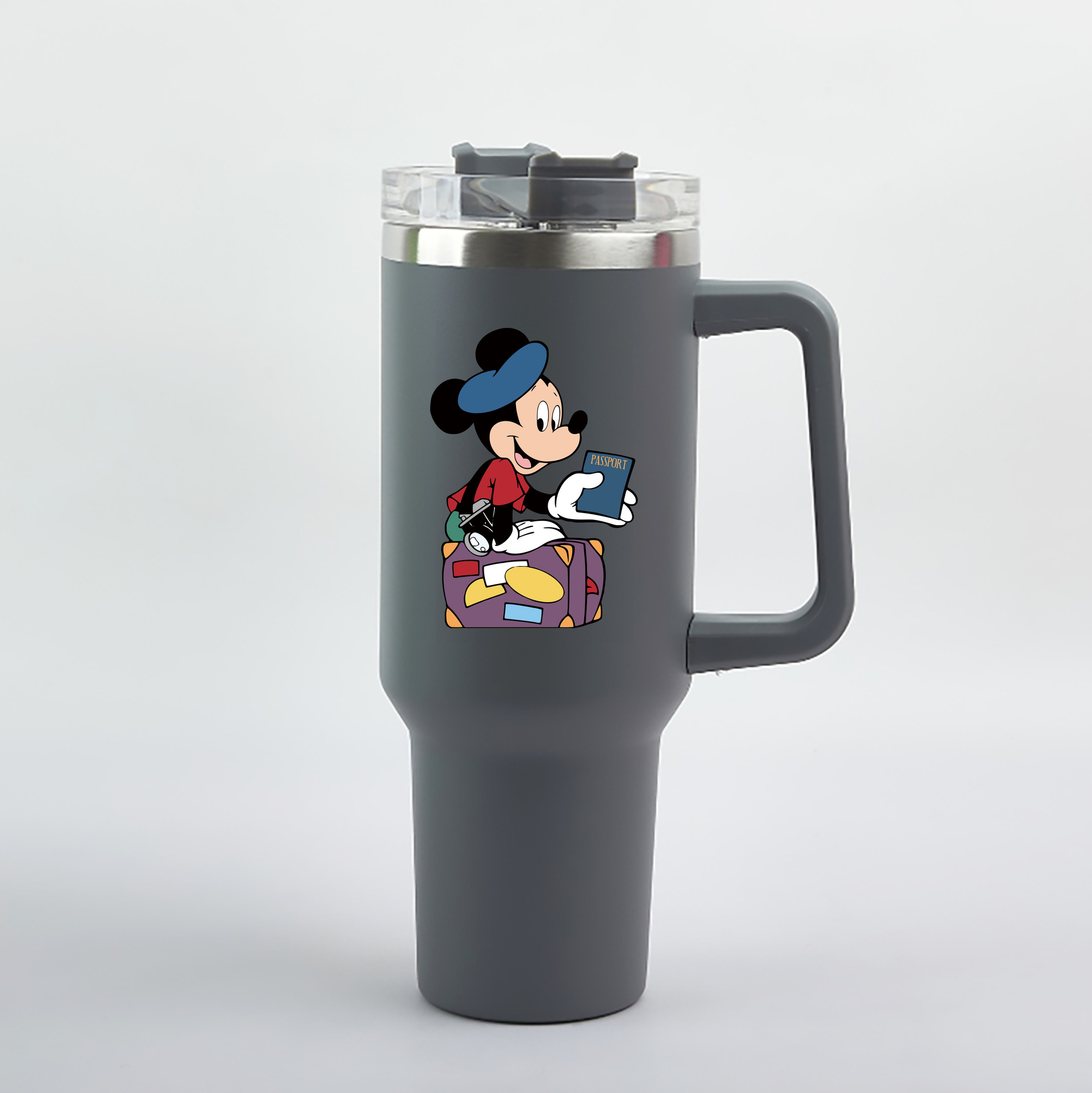 （画像用） ミッキーマウス Mickey Mouse 1200mL車用タンブラー（カラープリント）