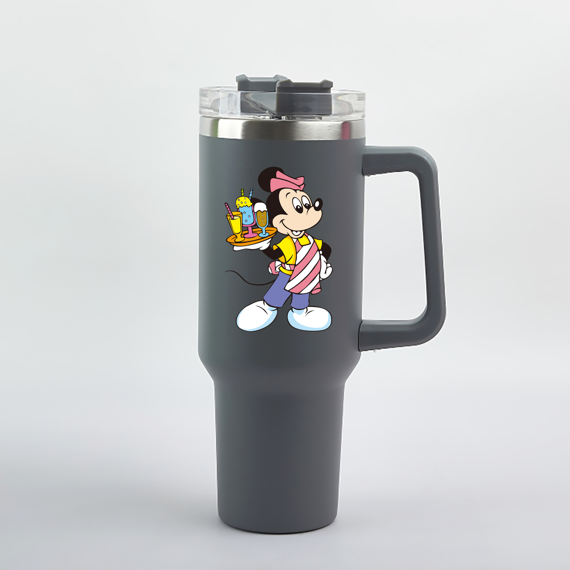（画像用） ミッキーマウス Mickey Mouse 1200mL車用タンブラー（カラープリント）