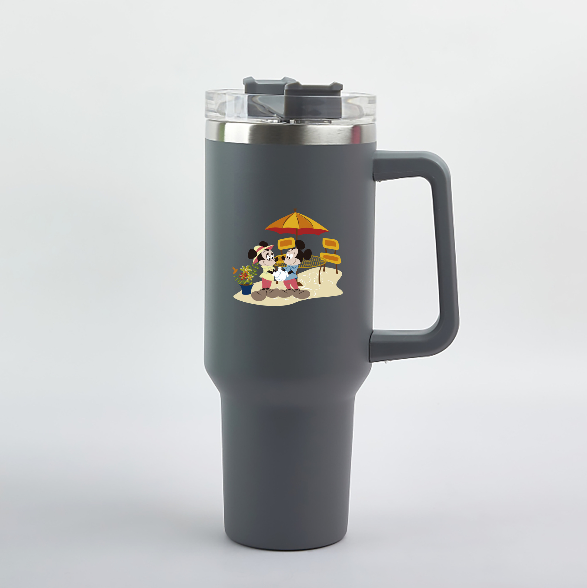 （画像用） ミッキーマウス Mickey Mouse 1200mL車用タンブラー（カラープリント）