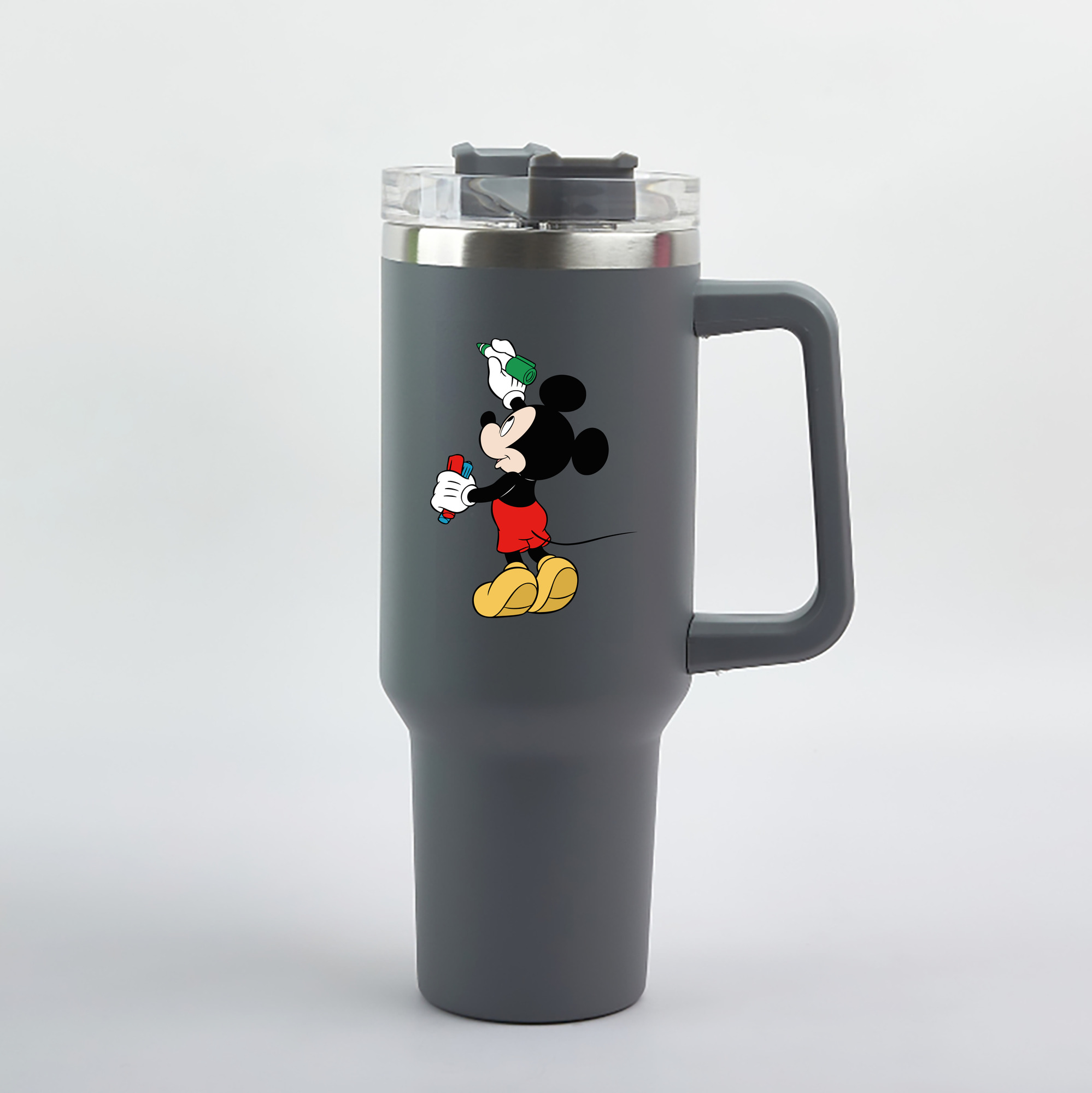 （画像用） ミッキーマウス Mickey Mouse 1200mL車用タンブラー（カラープリント）