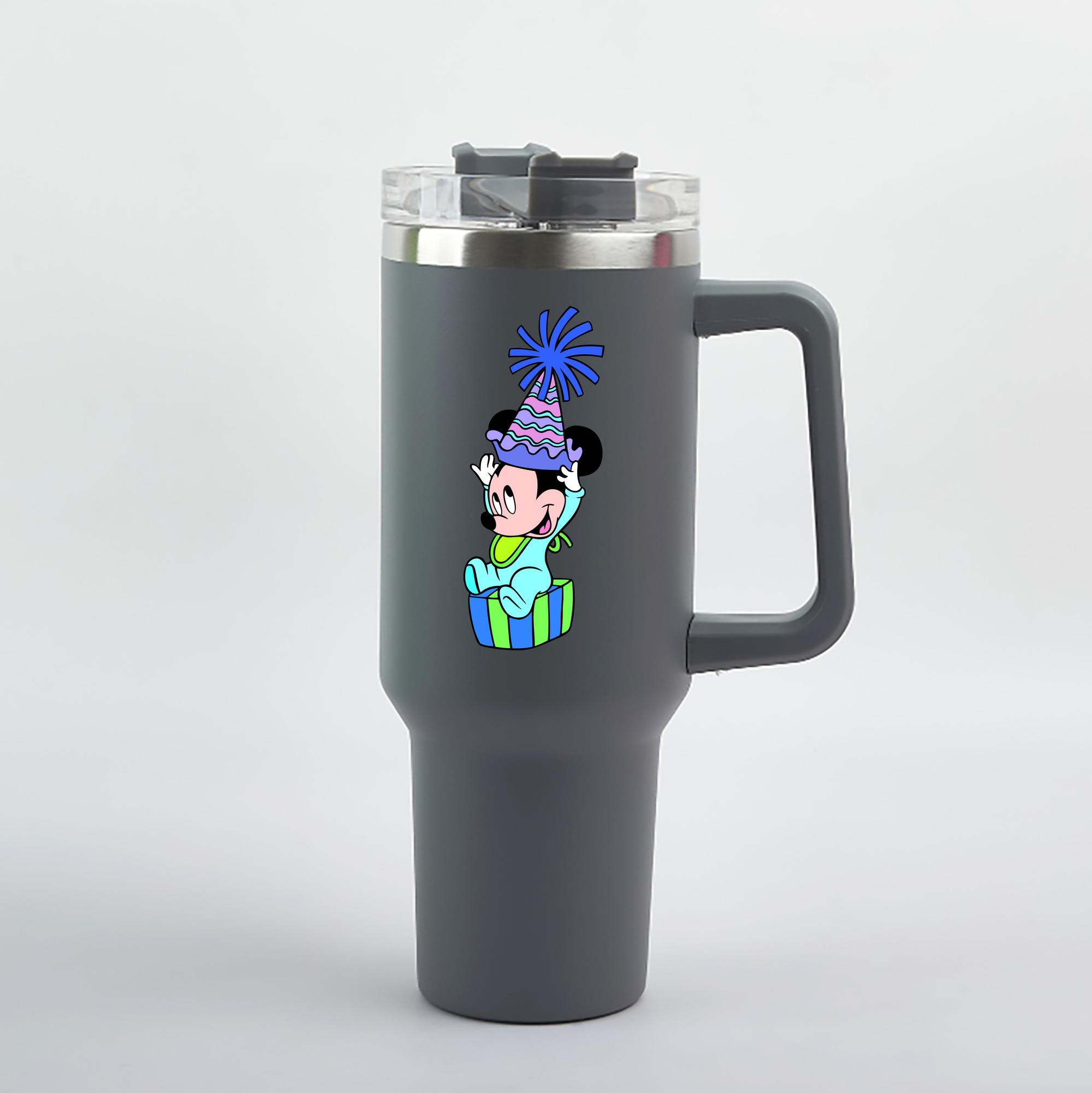 （画像用） ミッキーマウス Mickey Mouse 1200mL車用タンブラー（カラープリント）