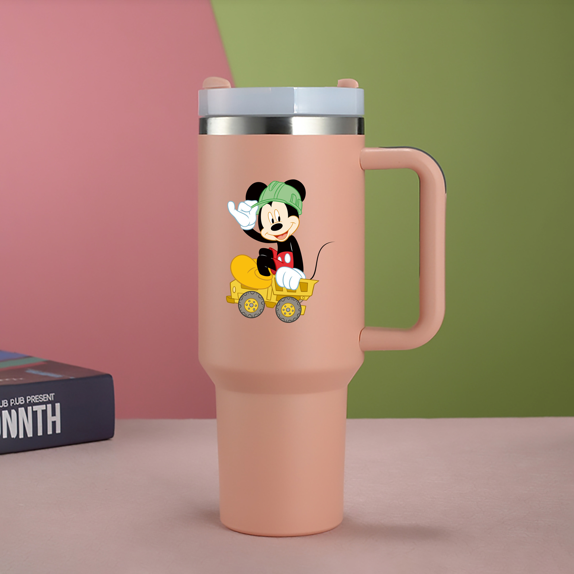 （画像用） ミッキーマウス Mickey Mouse 1200mL車用タンブラー（カラープリント）