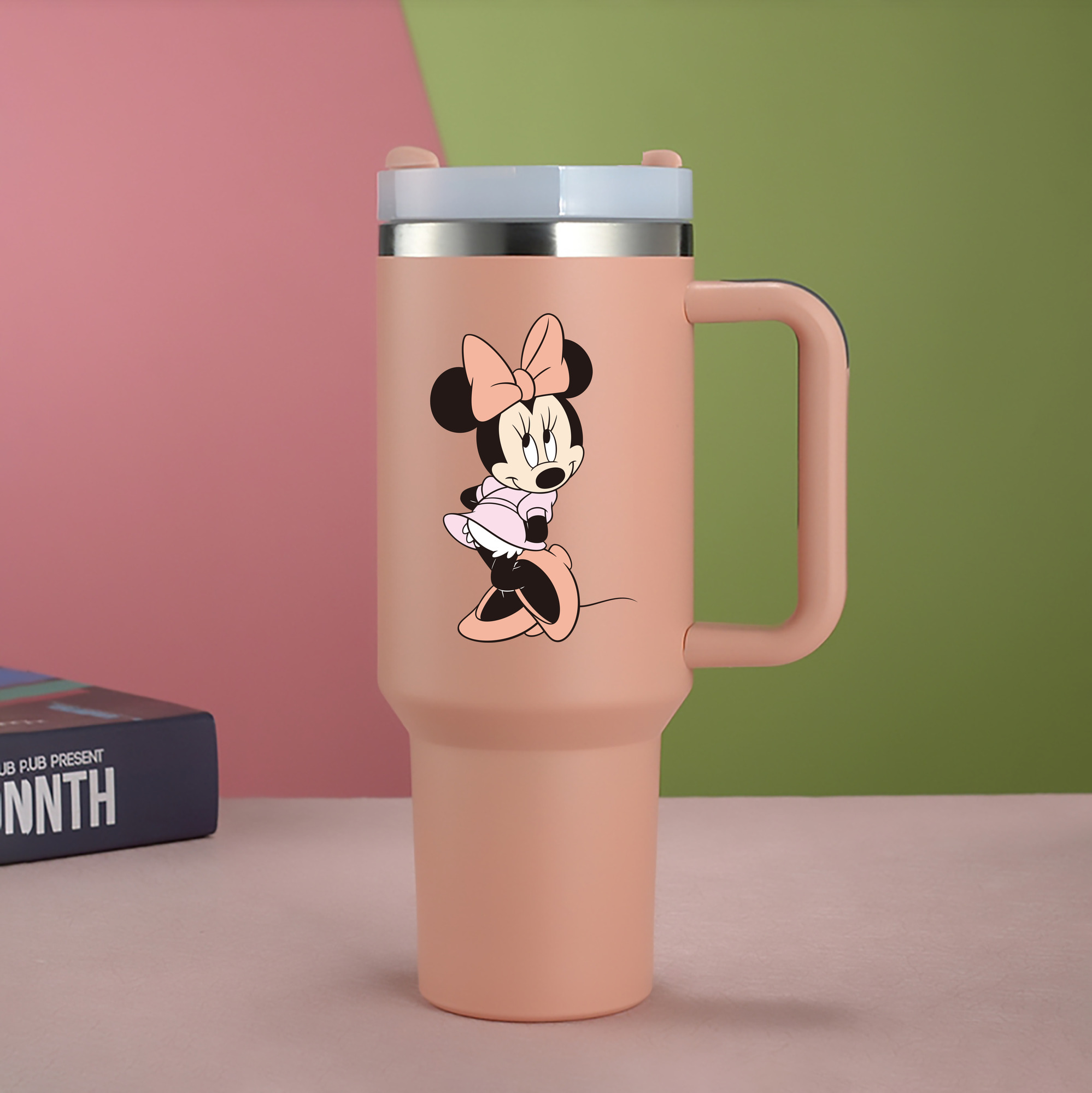 （画像用） ミッキーマウス Mickey Mouse 1200mL車用タンブラー（カラープリント）