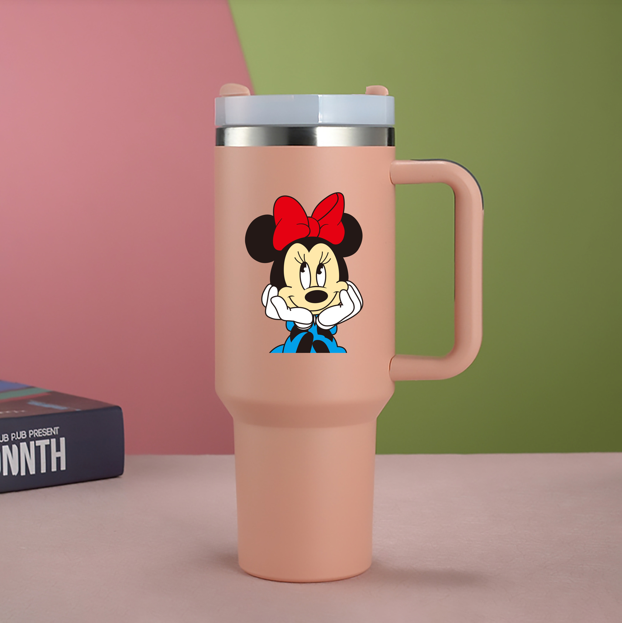 （画像用） ミッキーマウス Mickey Mouse 1200mL車用タンブラー（カラープリント）