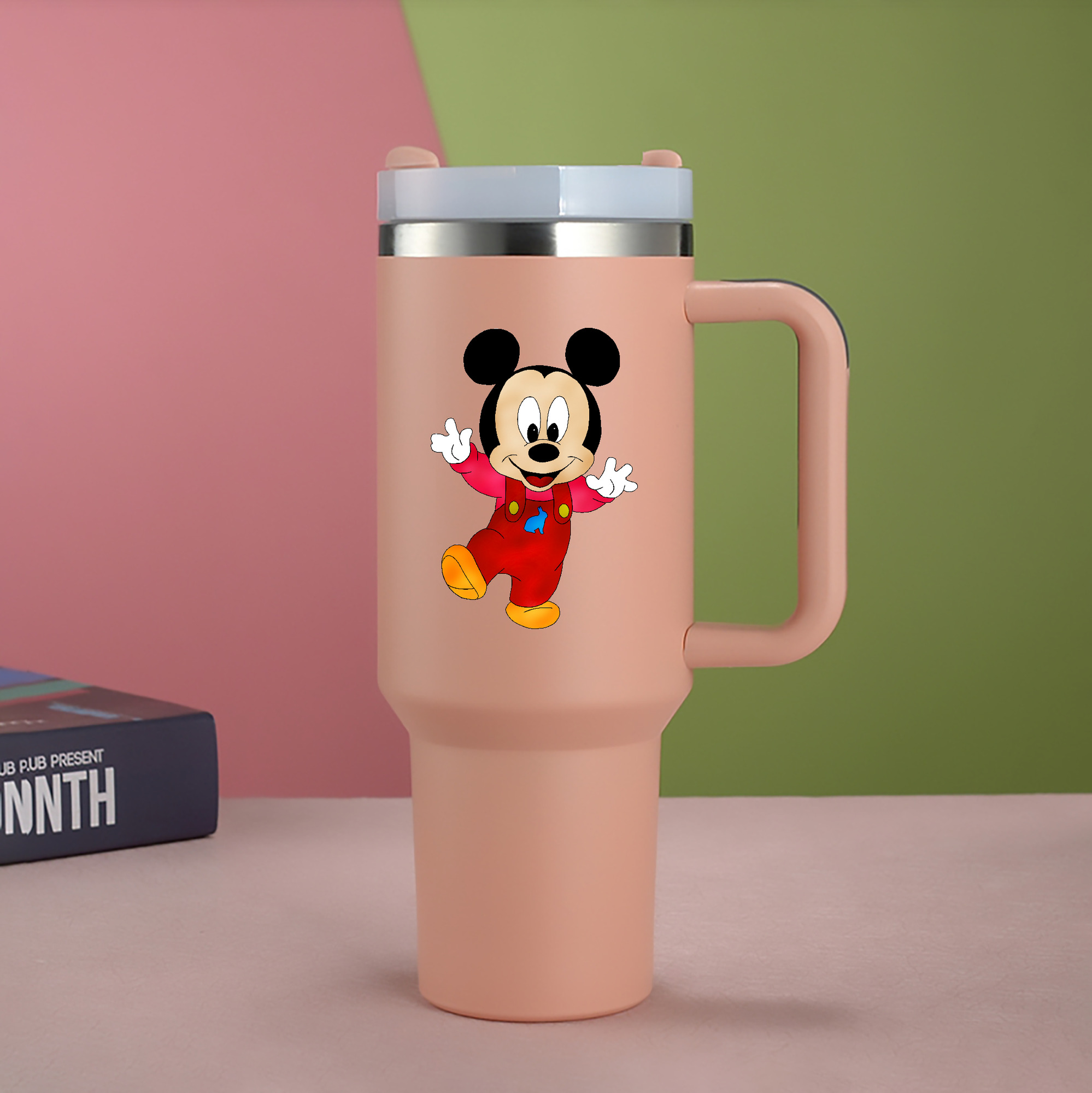 （画像用） ミッキーマウス Mickey Mouse 1200mL車用タンブラー（カラープリント）