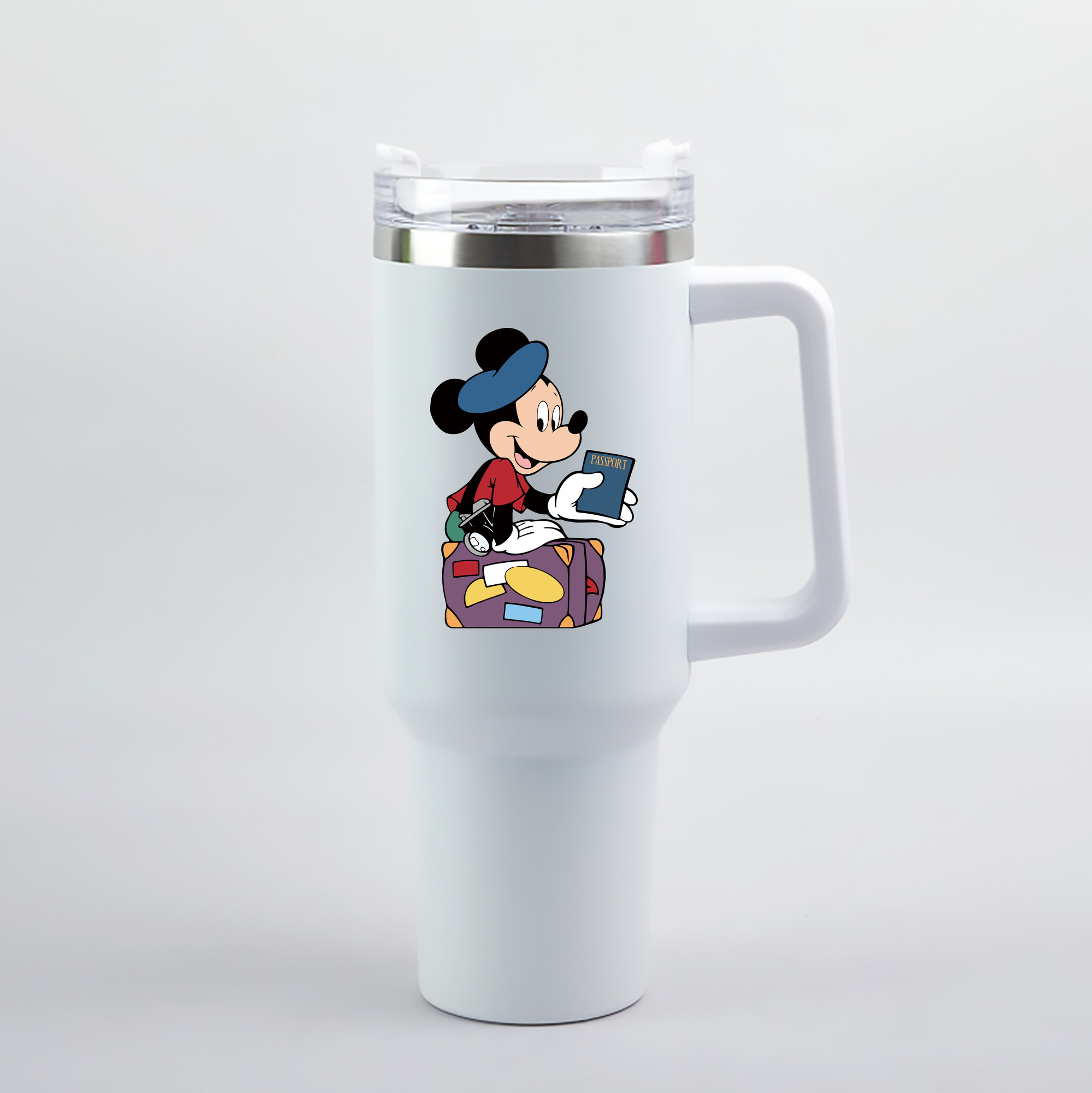 （画像用） ミッキーマウス Mickey Mouse 1200mL車用タンブラー（カラープリント）