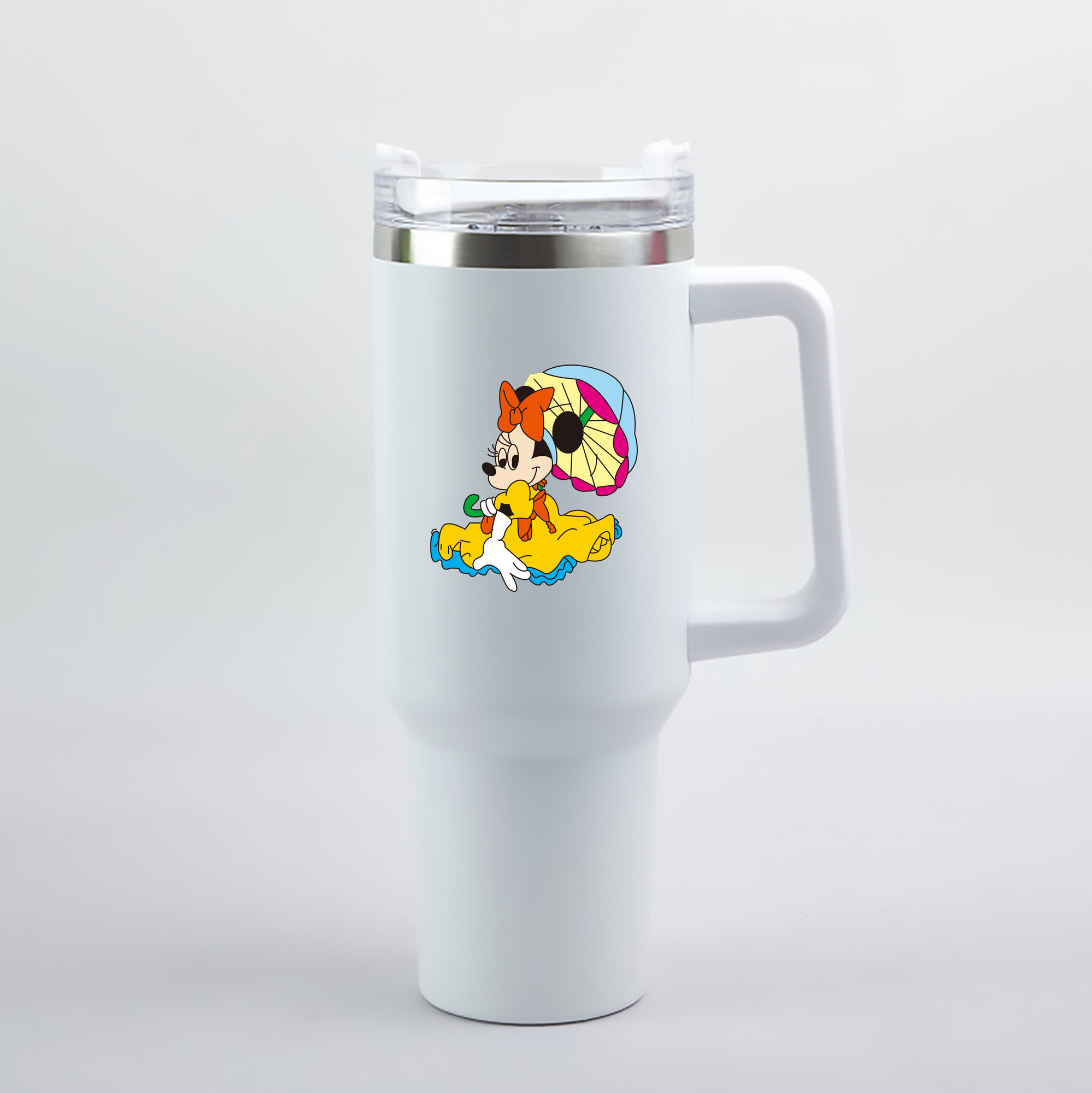 （画像用） ミッキーマウス Mickey Mouse 1200mL車用タンブラー（カラープリント）