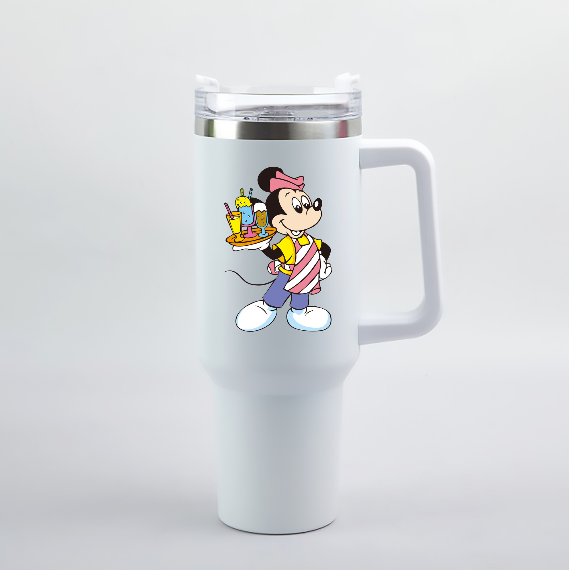 （画像用） ミッキーマウス Mickey Mouse 1200mL車用タンブラー（カラープリント）